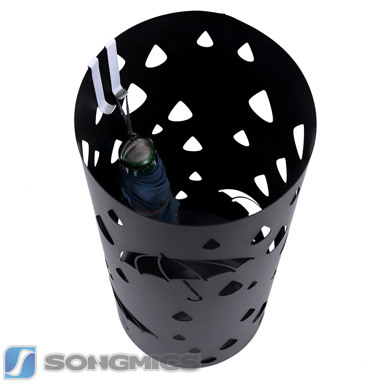 songmics-schirmst-nder-luc23b-rund-metall-matt-schwarz-49-x-19-5-cm image 8