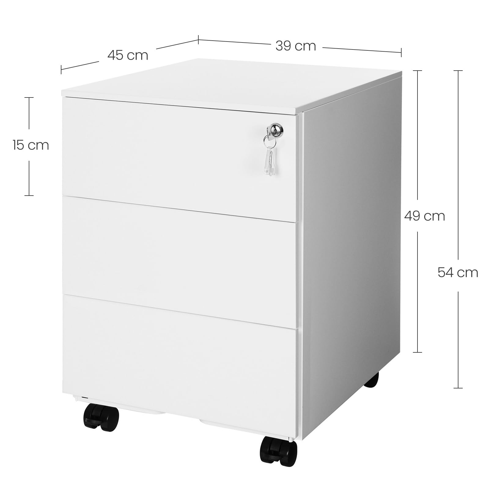 songmics-schubladenschrank-ofc63wt-rollcontainer-metall-45-x-39-x-54-cm-3-schubl image 3