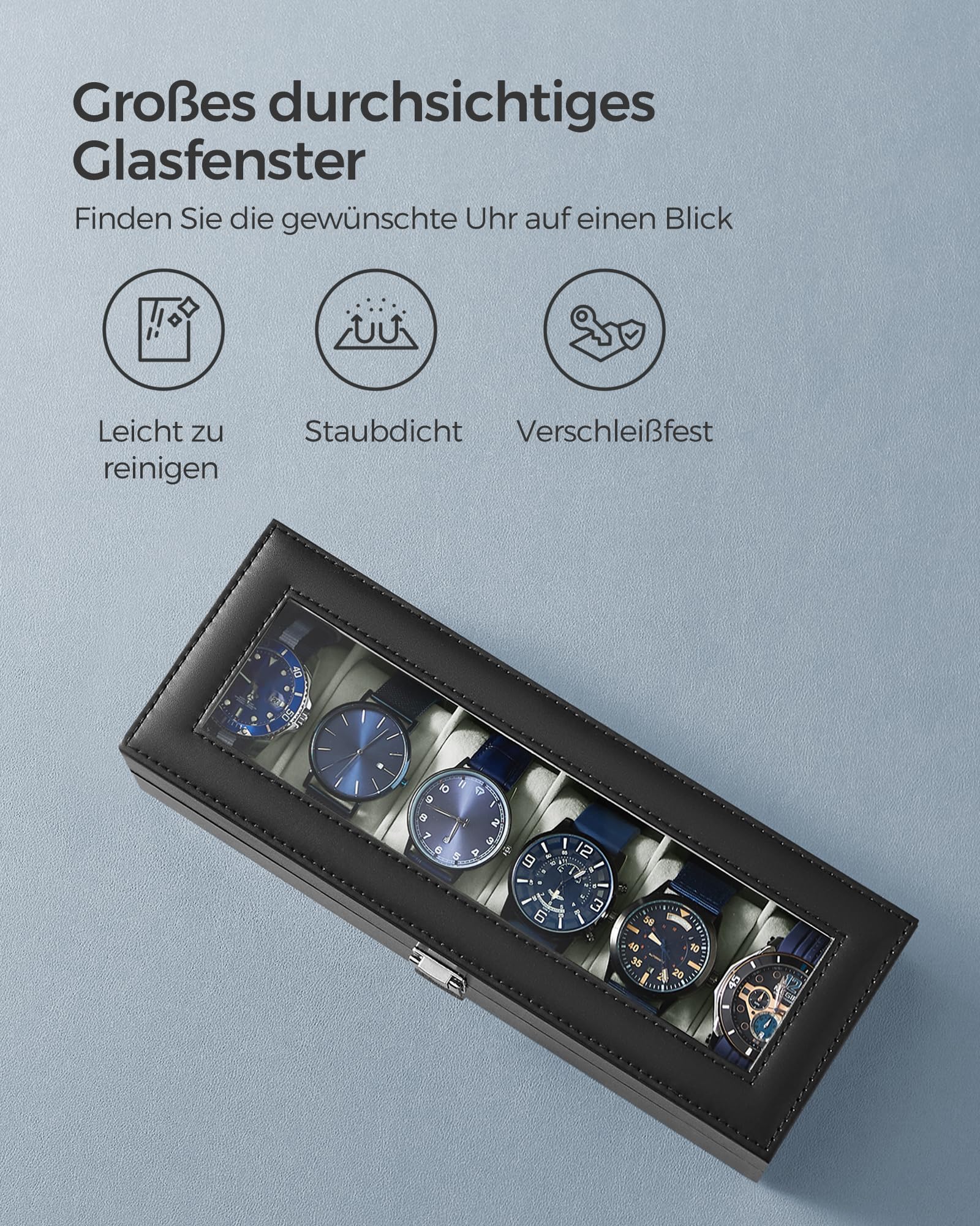 songmics-uhrenbox-mit-6-f-chern-glasdeckel-schwarz-jwb06bk image 4