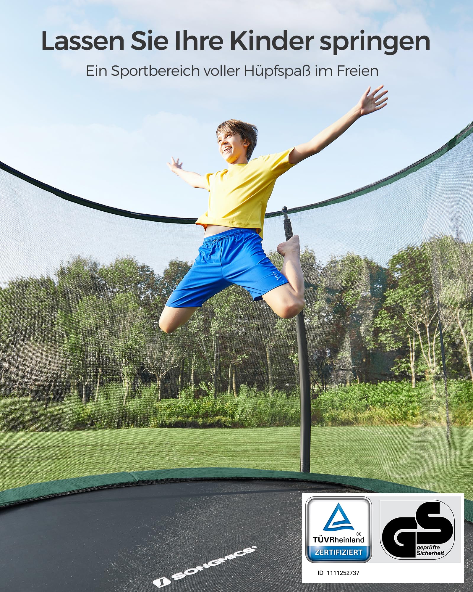 songmics-gartentrampolin-outdoor-244-cm-rund-mit-sicherheitsnetz-und-leiter image 2