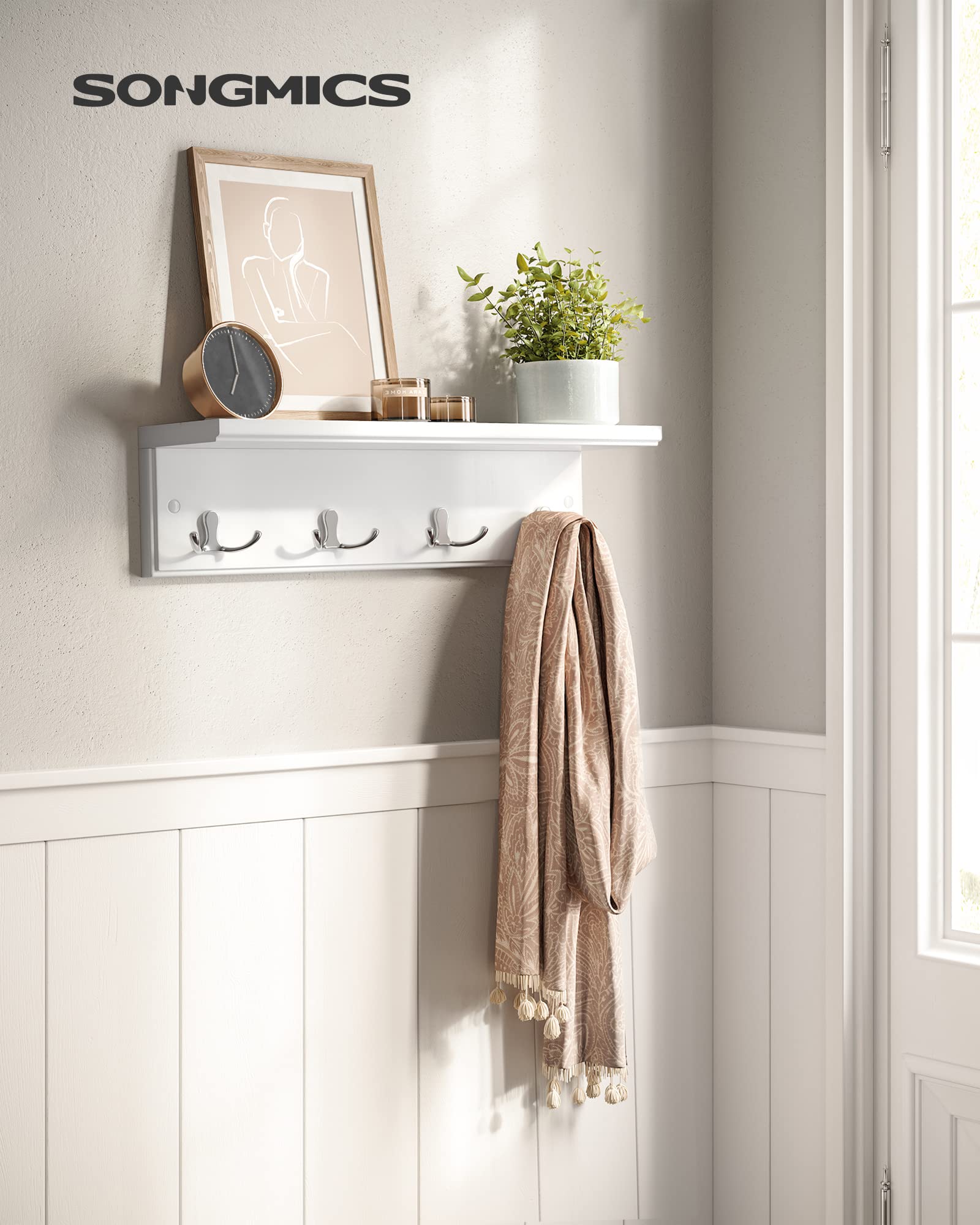 songmics-wandgarderobe-lhr42wt-garderobenleiste-wei-4-doppelhaken image 6
