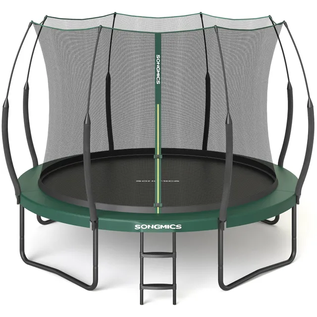 songmics-federloses-trampolin-outdoor-244-cm-gartentrampolin-mit-sicherheitsnetz image 1