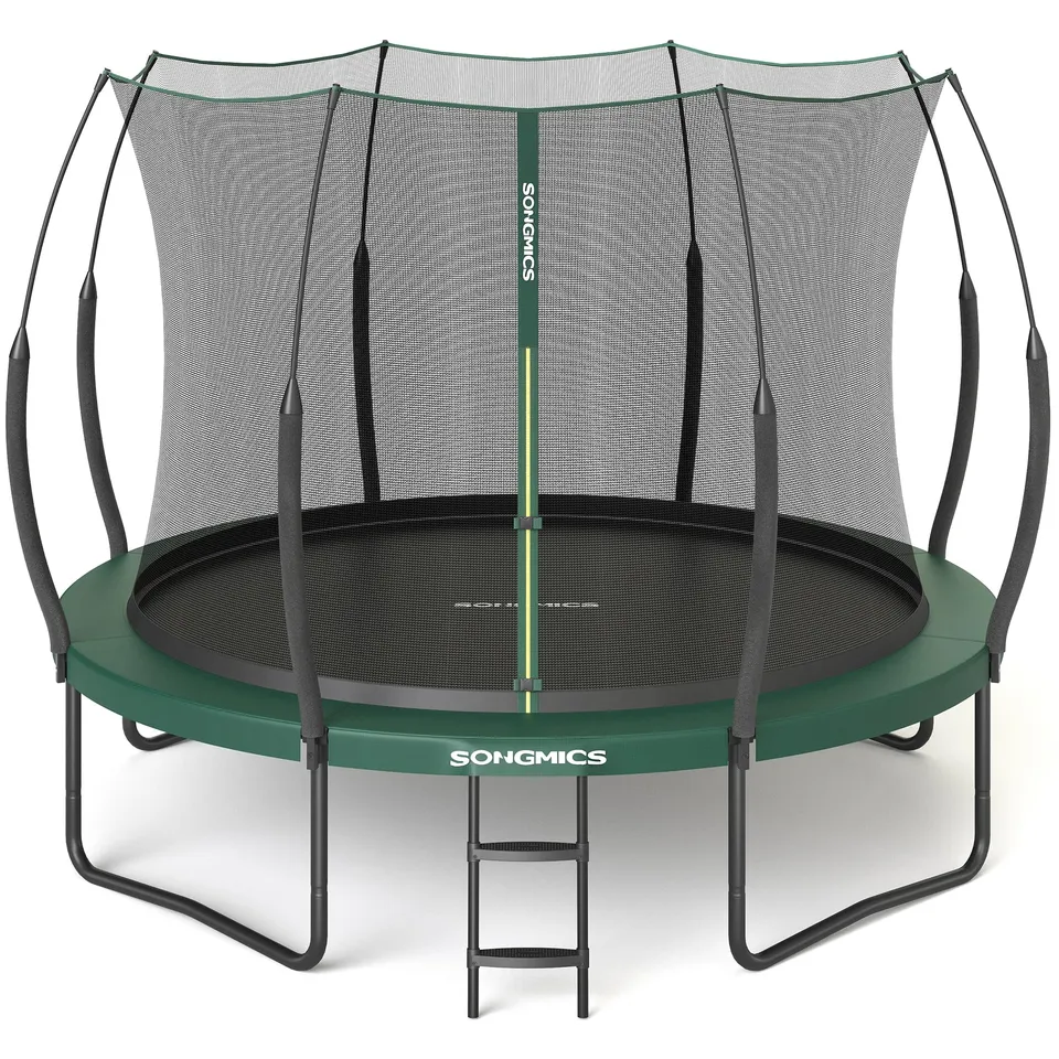 songmics-federloses-trampolin-outdoor-244-cm-gartentrampolin-mit-sicherheitsnetz image 1