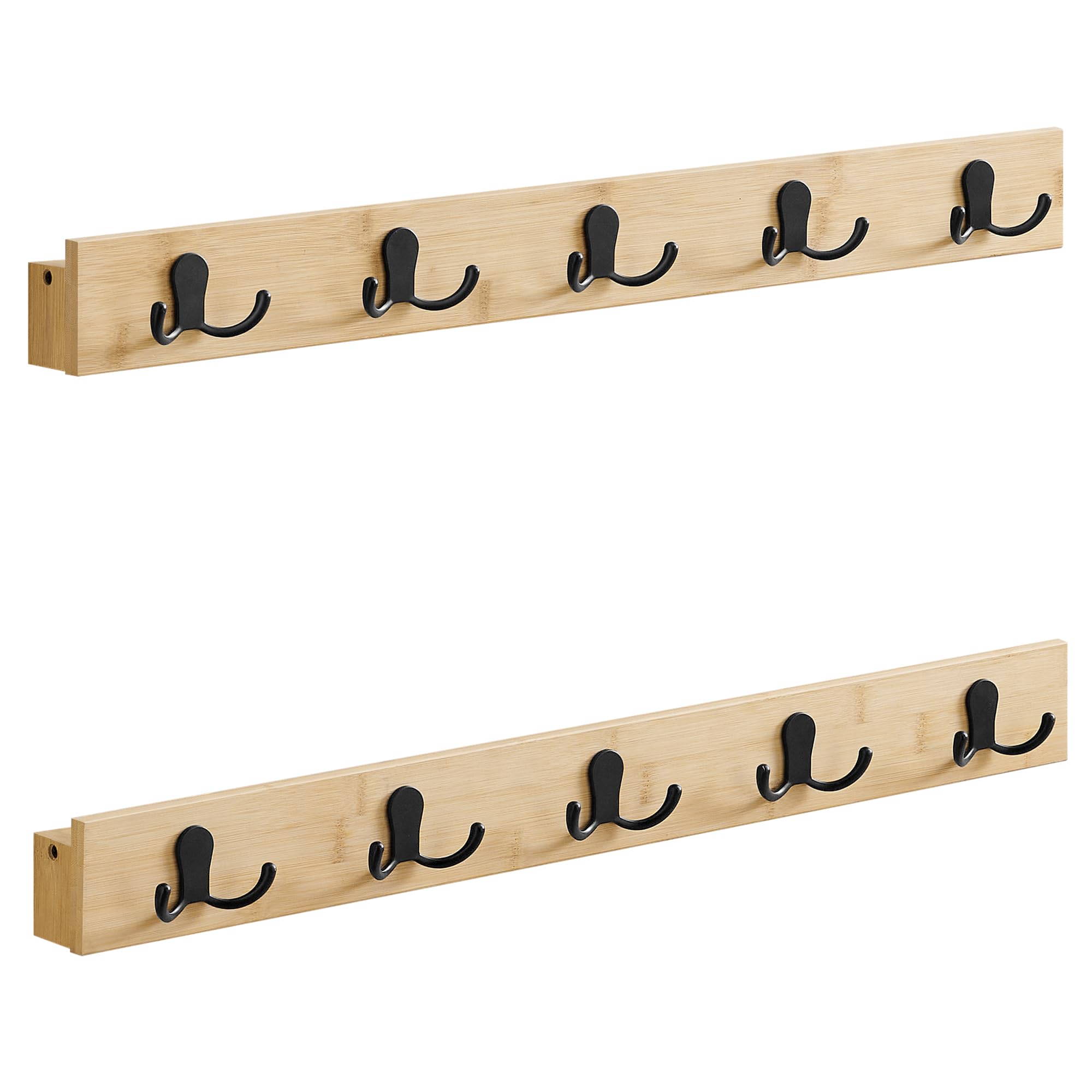 songmics-wandgarderobe-2er-set-lcr052n01-naturbeige-bambus-10-haken image 1