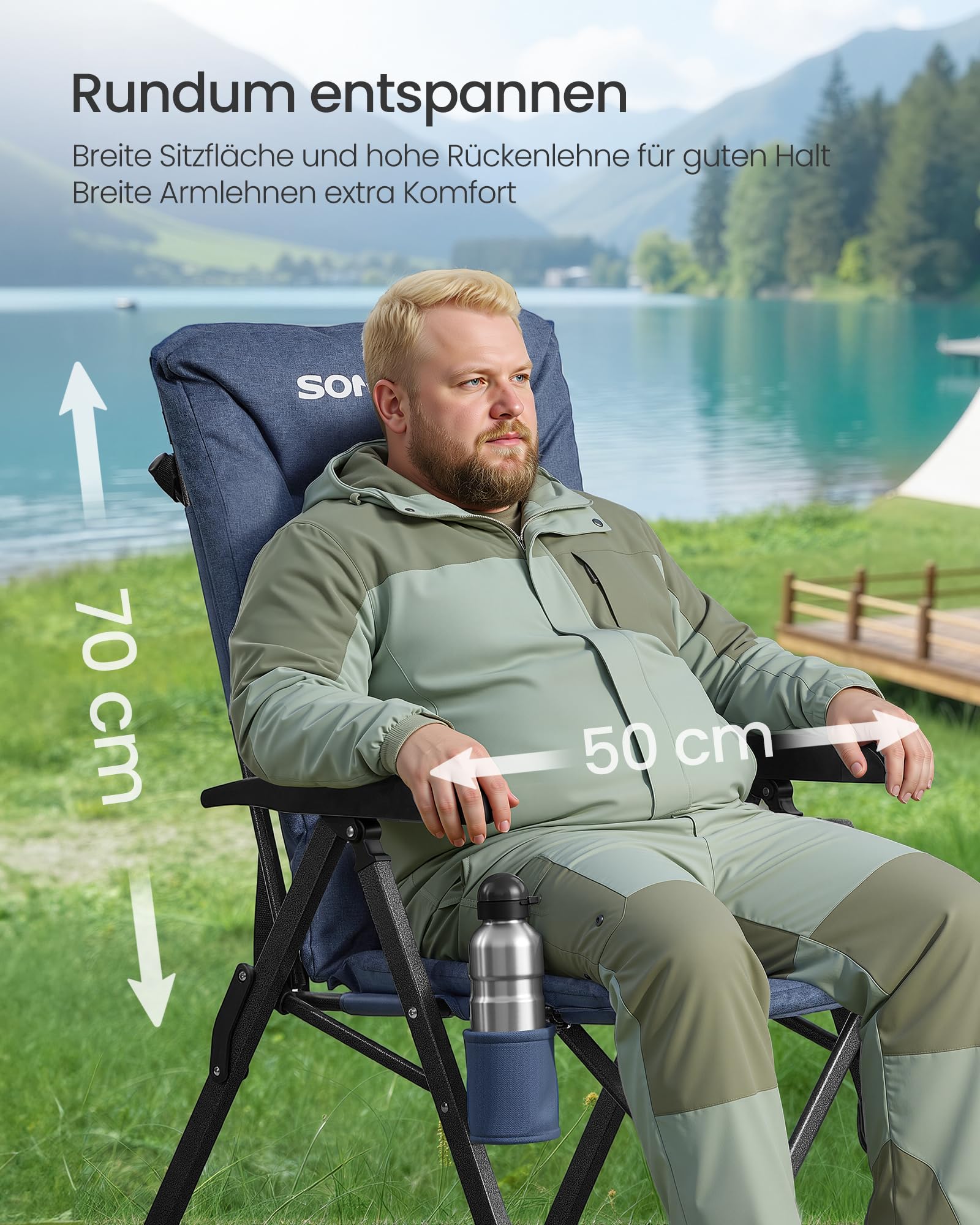 songmics-gcb016qz01-campingstuhl-verstellbar-blau-gepolstert image 6