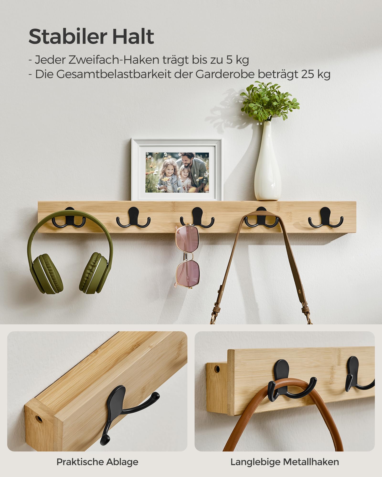 songmics-wandgarderobe-lcr005n01-naturbeige-bambus-5-haken image 5