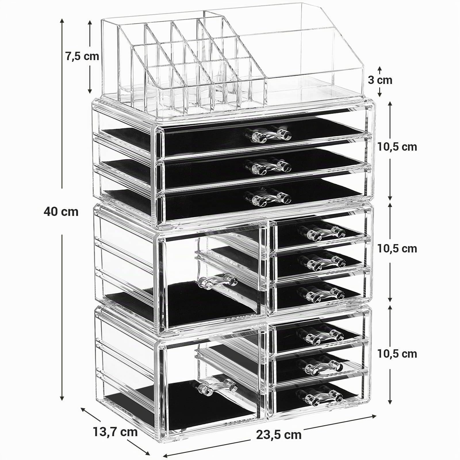 songmics-make-up-organizer-xxl-4in1-transparent-11-schubladen image 7