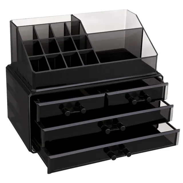 songmics-kosmetik-organizer-jka007bk-acryl-schwarz-medium image 1