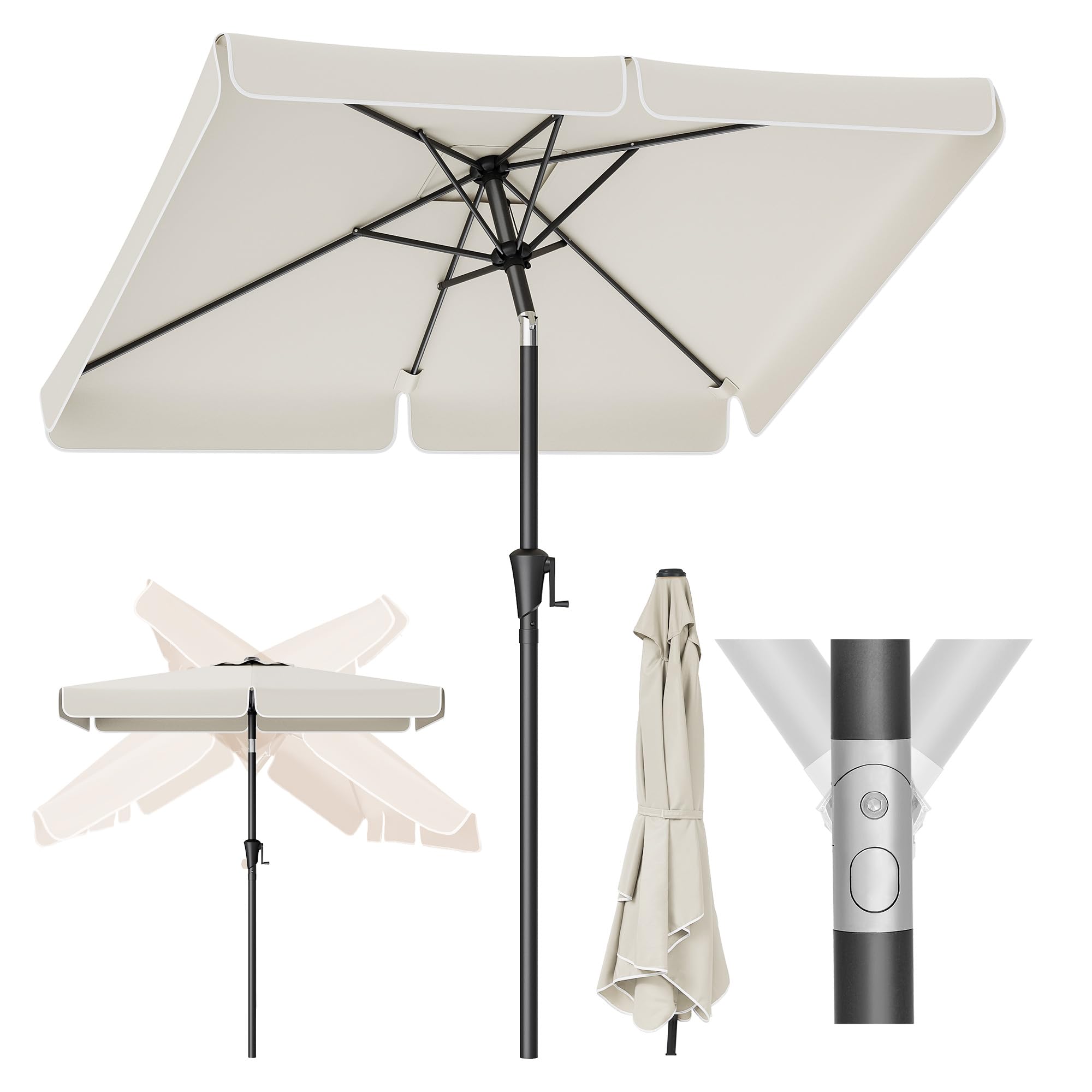 songmics-sonnenschirm-300-x-200-cm-upf-50-rechteckig-ohne-st-nder-2 image 1