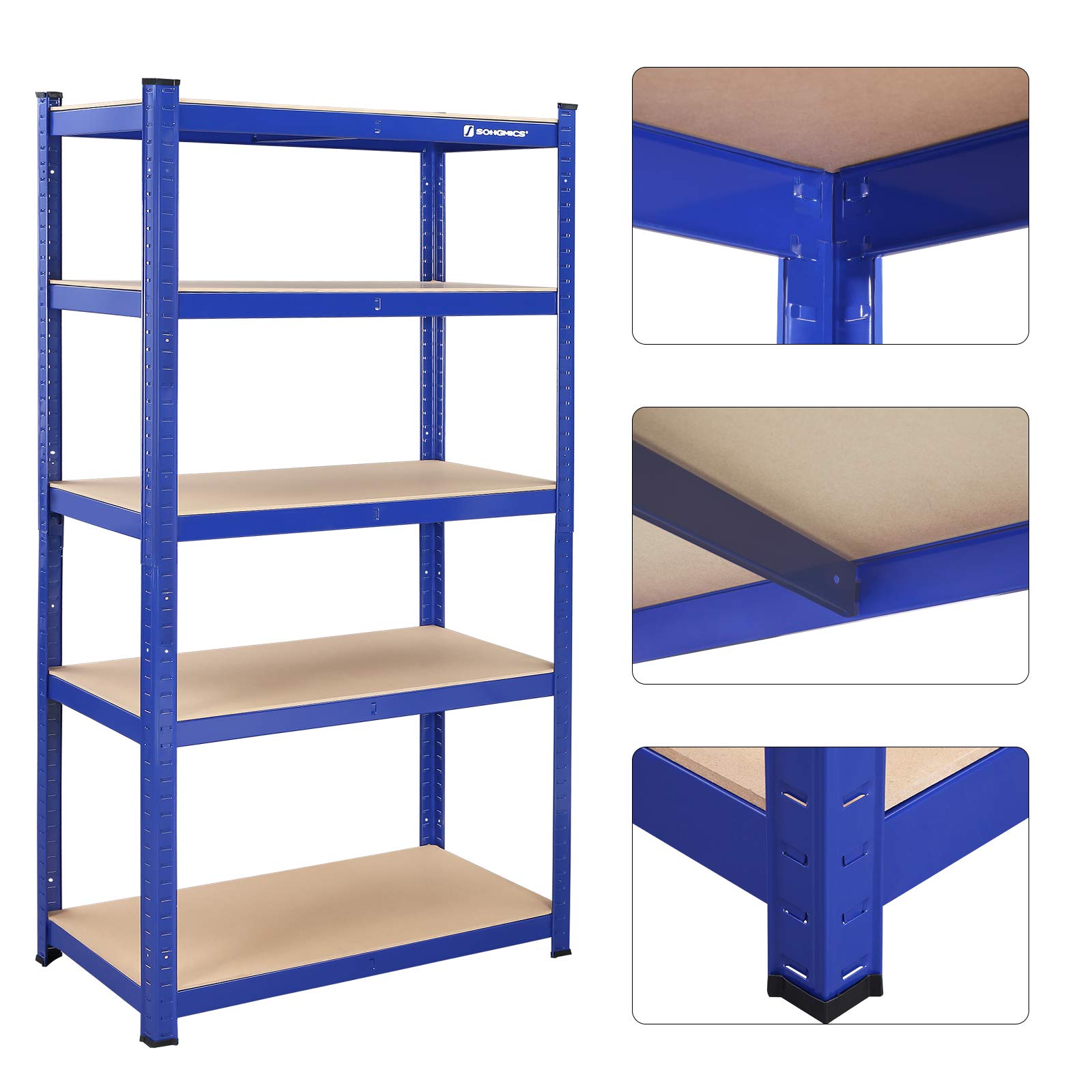 songmics-schwerlastregal-2er-set-40-x-90-x-180-cm-metall-875-kg-blau image 4