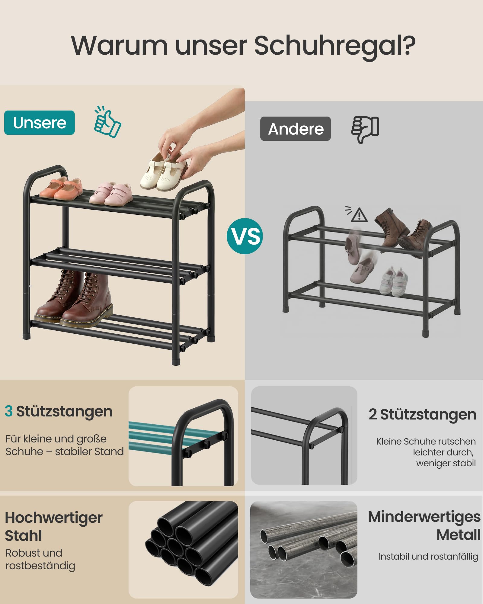 songmics-schuhregal-ausziehbar-2-ebenen-metall-tintenschwarz-lmr026bd01 image 5