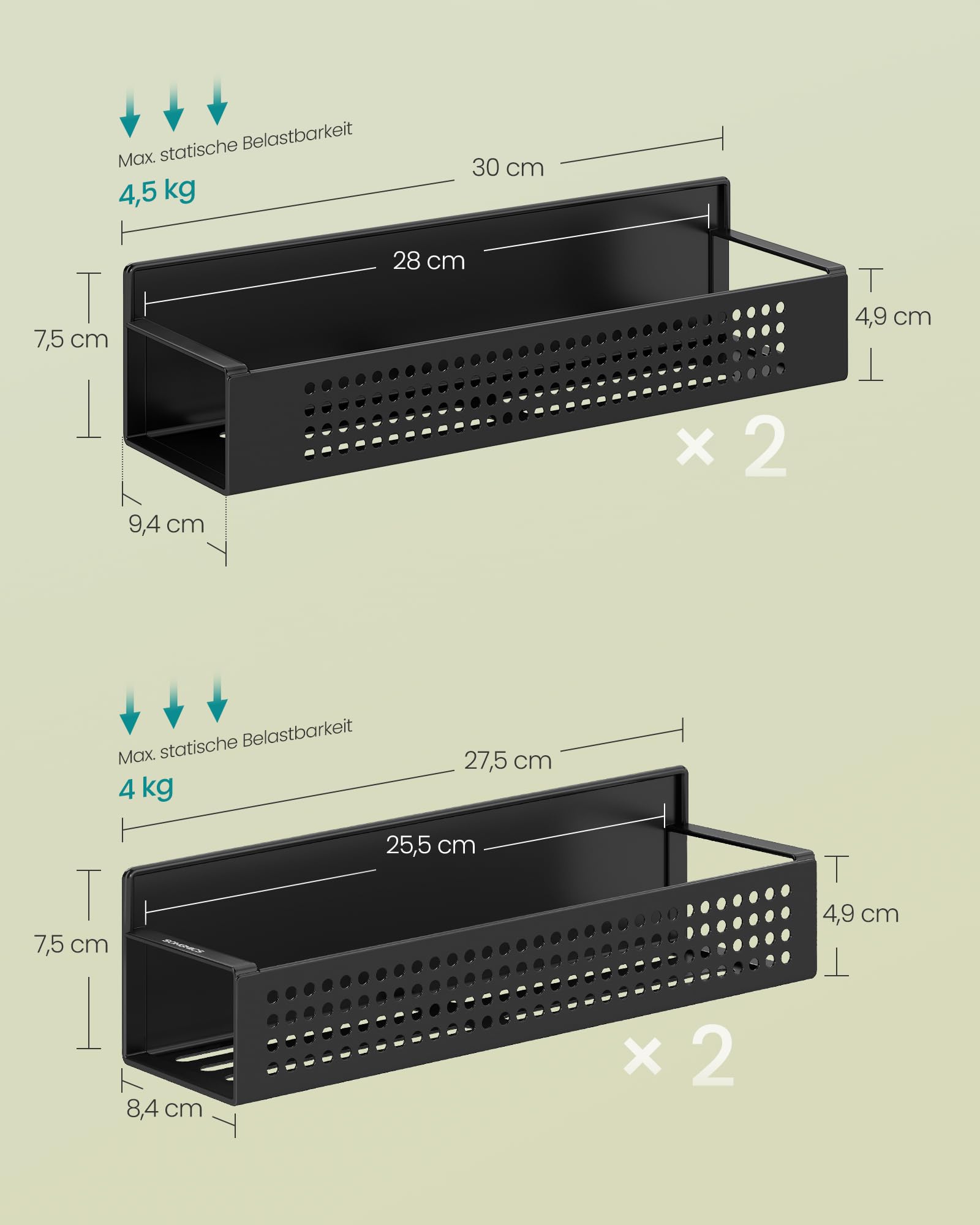 songmics-gew-rzregal-magnetisch-kcs061b01-4er-set-f-r-k-hlschrank-und-waschmasch image 6