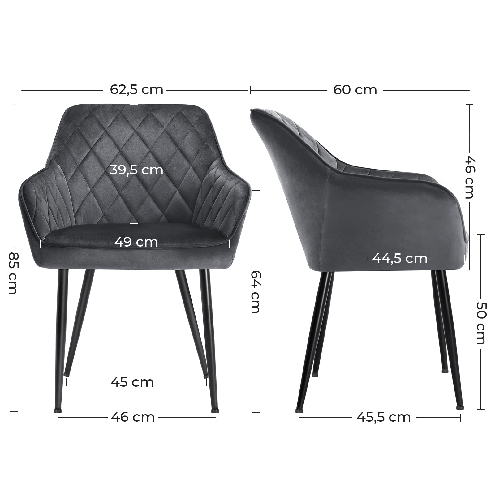 songmics-esszimmerst-hle-4er-set-samt-grau-ldc088g01-4 image 3