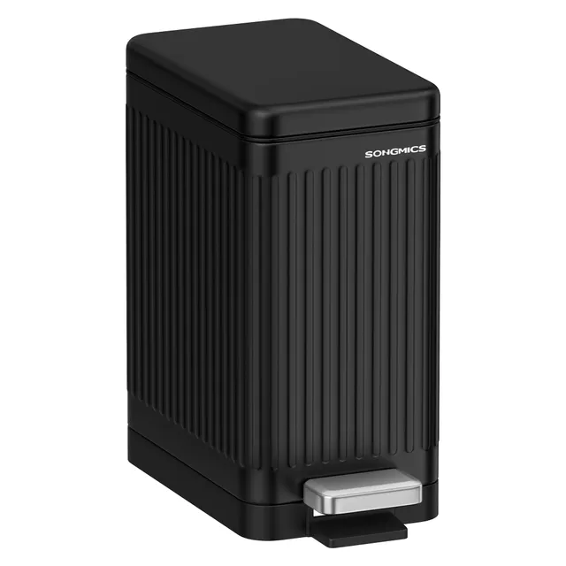 songmics-kosmetikeimer-10-liter-tretm-lleimer-aus-stahl-mit-softclose image 1