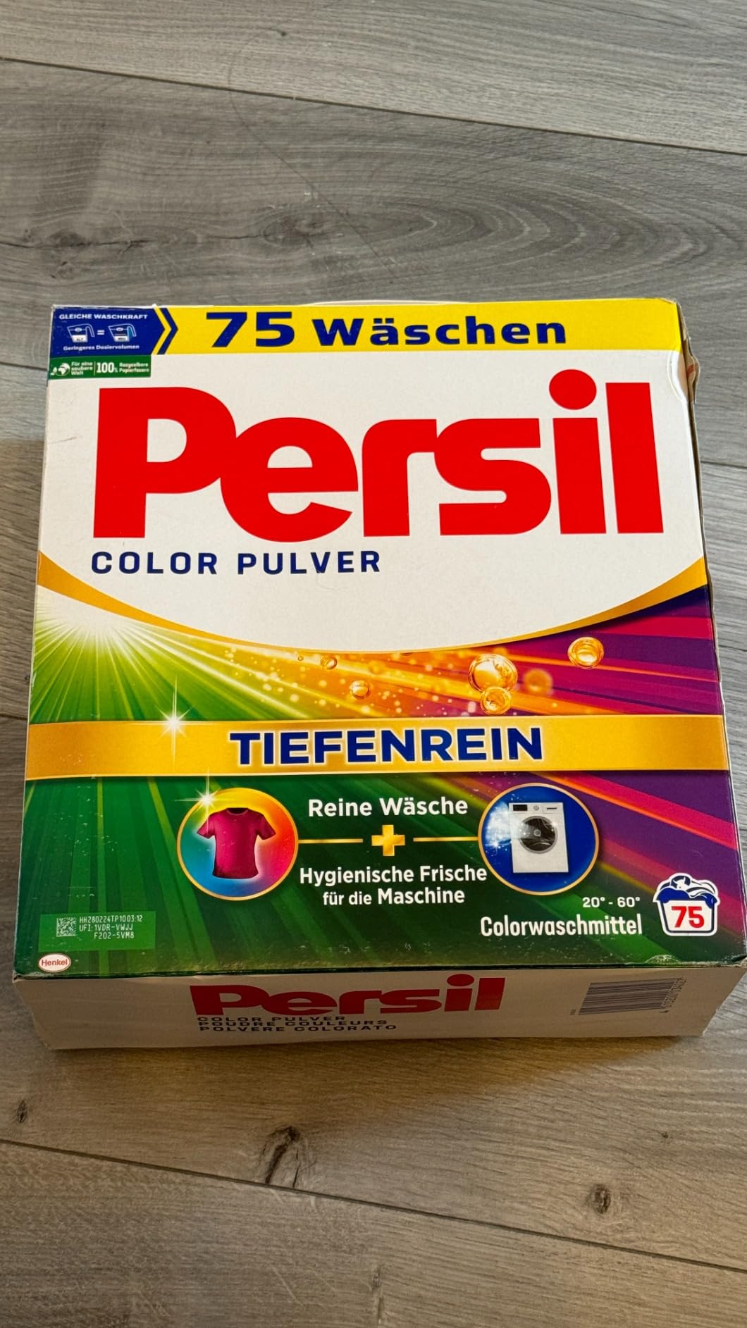 Farben leuchten, Maschine frisch