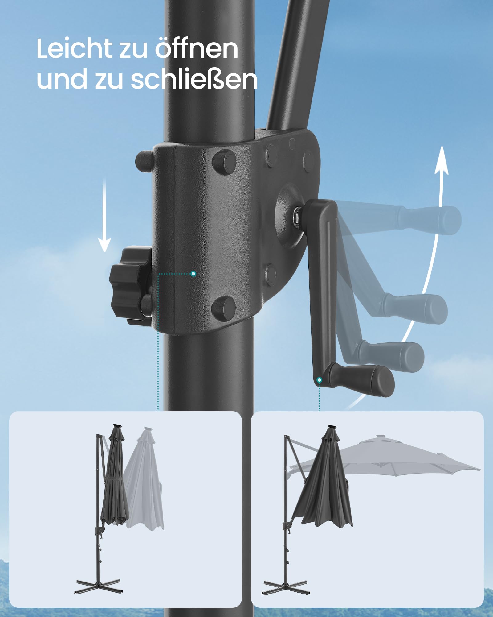 songmics-ampelschirm-300-cm-mit-28-solar-led-upf-50-grau image 7