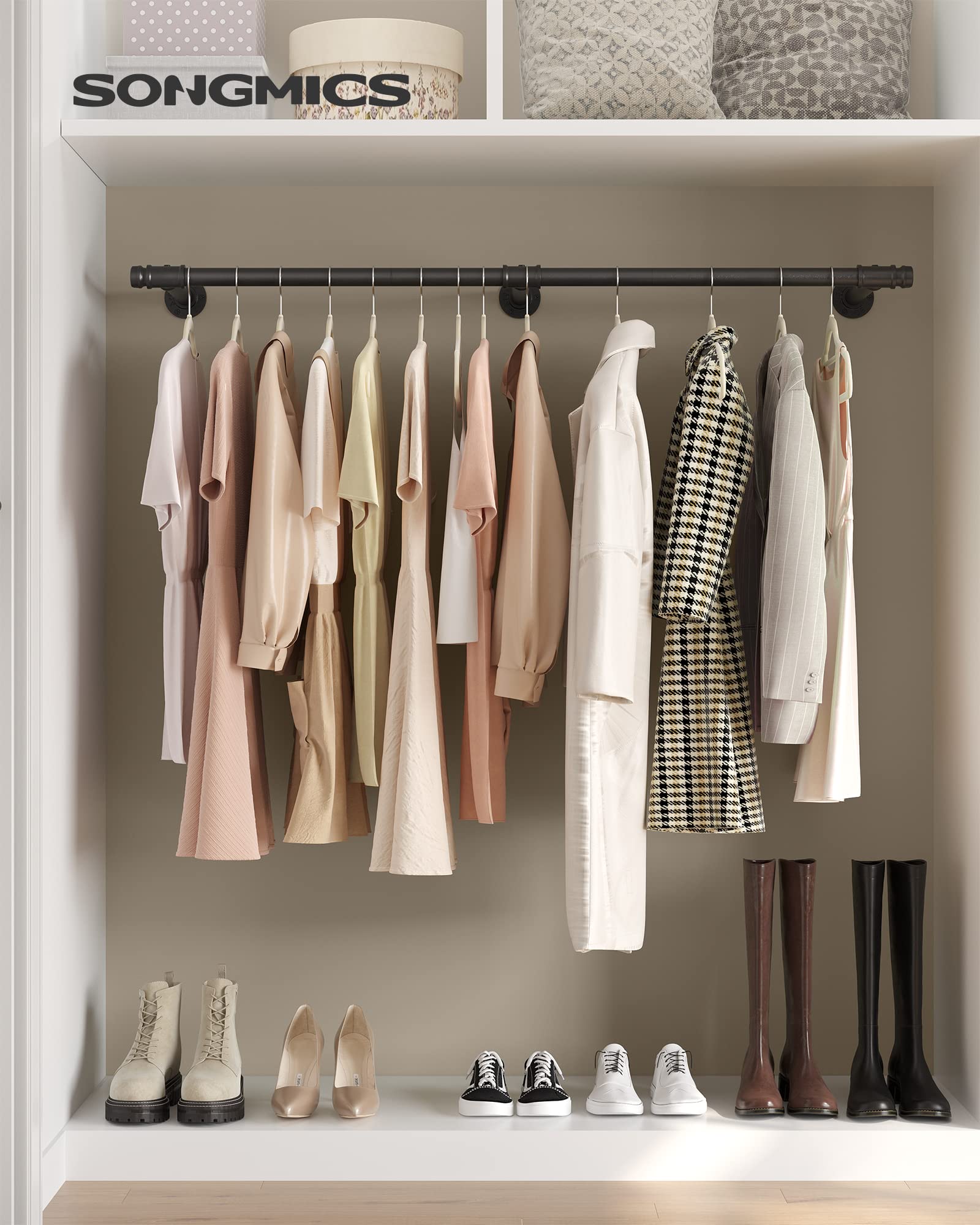 songmics-kleiderstange-wand-hsr104b01-schwarz-170-cm-68-kg image 2