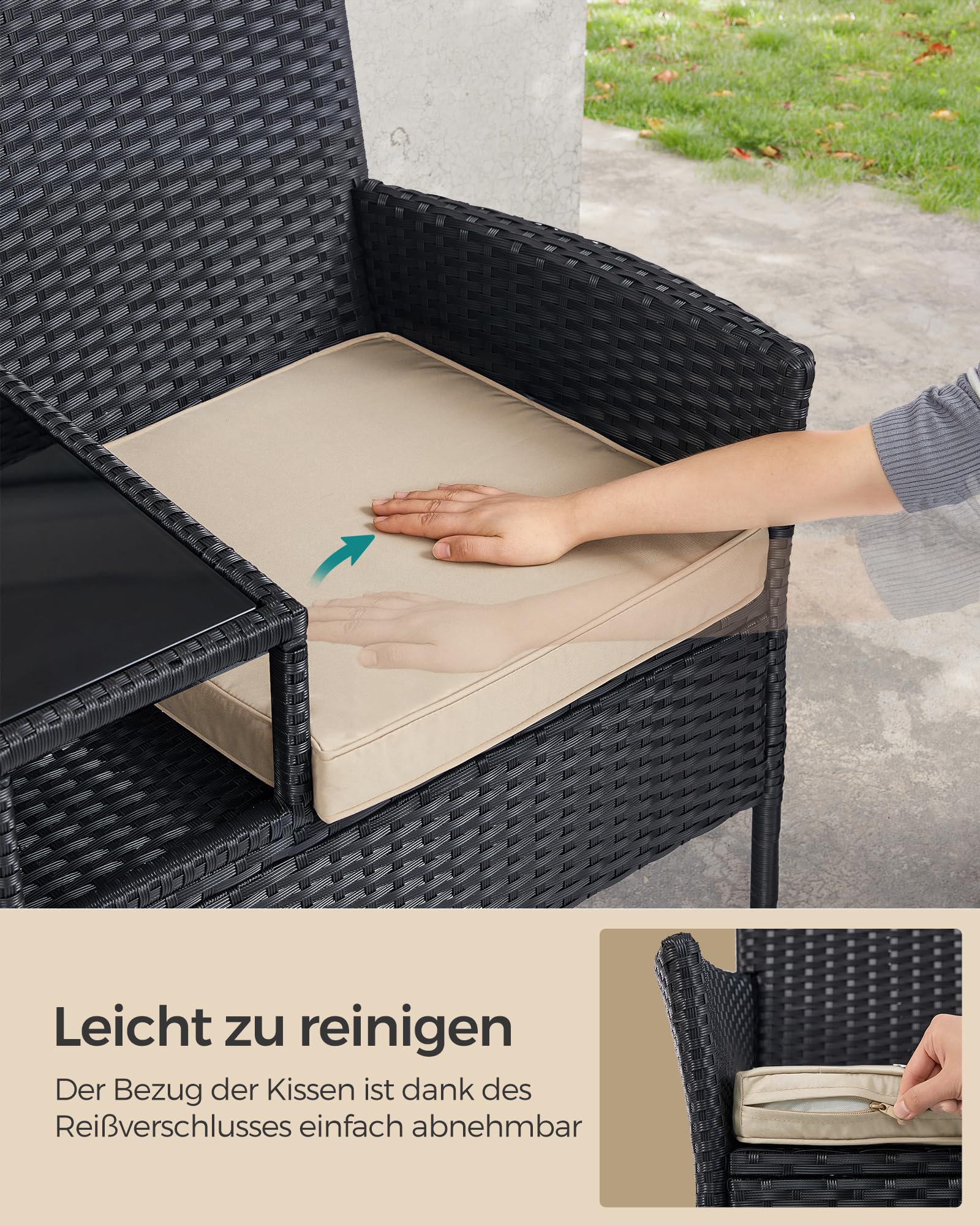 songmics-gartenbank-ggf022b02-2-in-1-sofa-mit-tisch-schwarz-taupe image 5