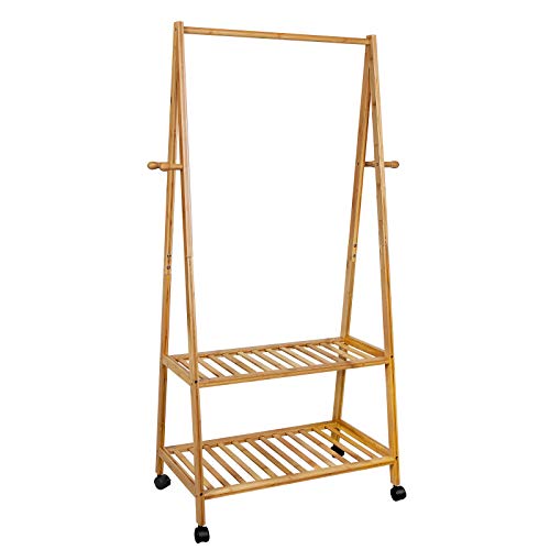 songmics-garderobenst-nder-mit-rollen-kleiderst-nder-bambus image 8