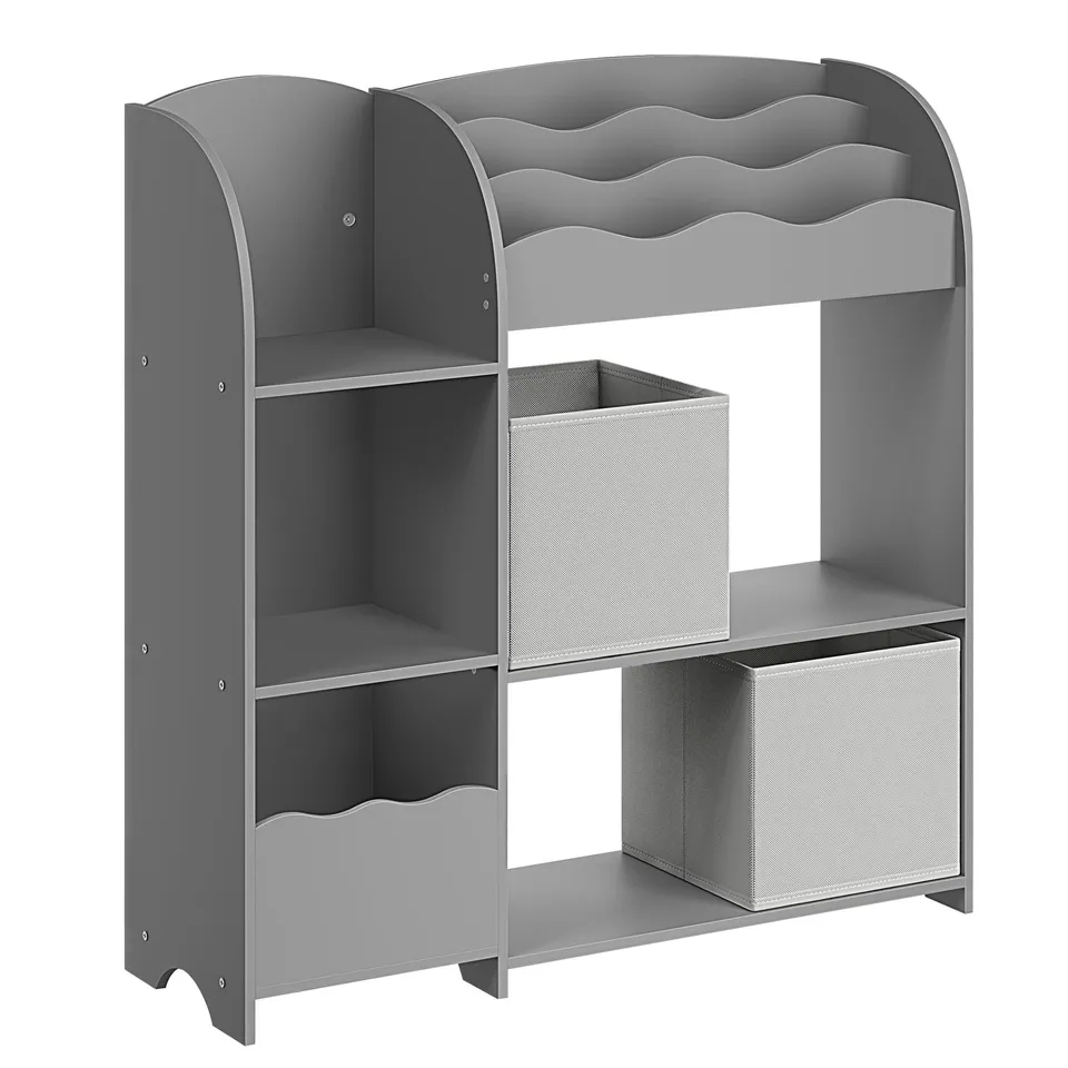 songmics-kinderregal-b-cherregal-spielzeugregal-mit-2-boxen image 1