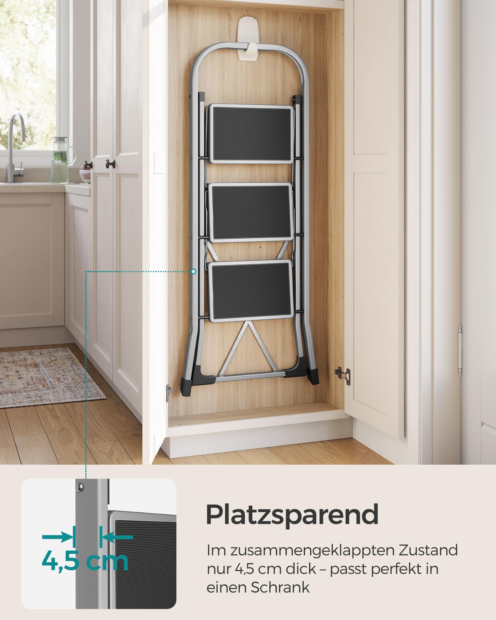 songmics-trittleiter-3-stufen-klapptritt-bis-150-kg-taubengrau-gsl003gy01 image 3