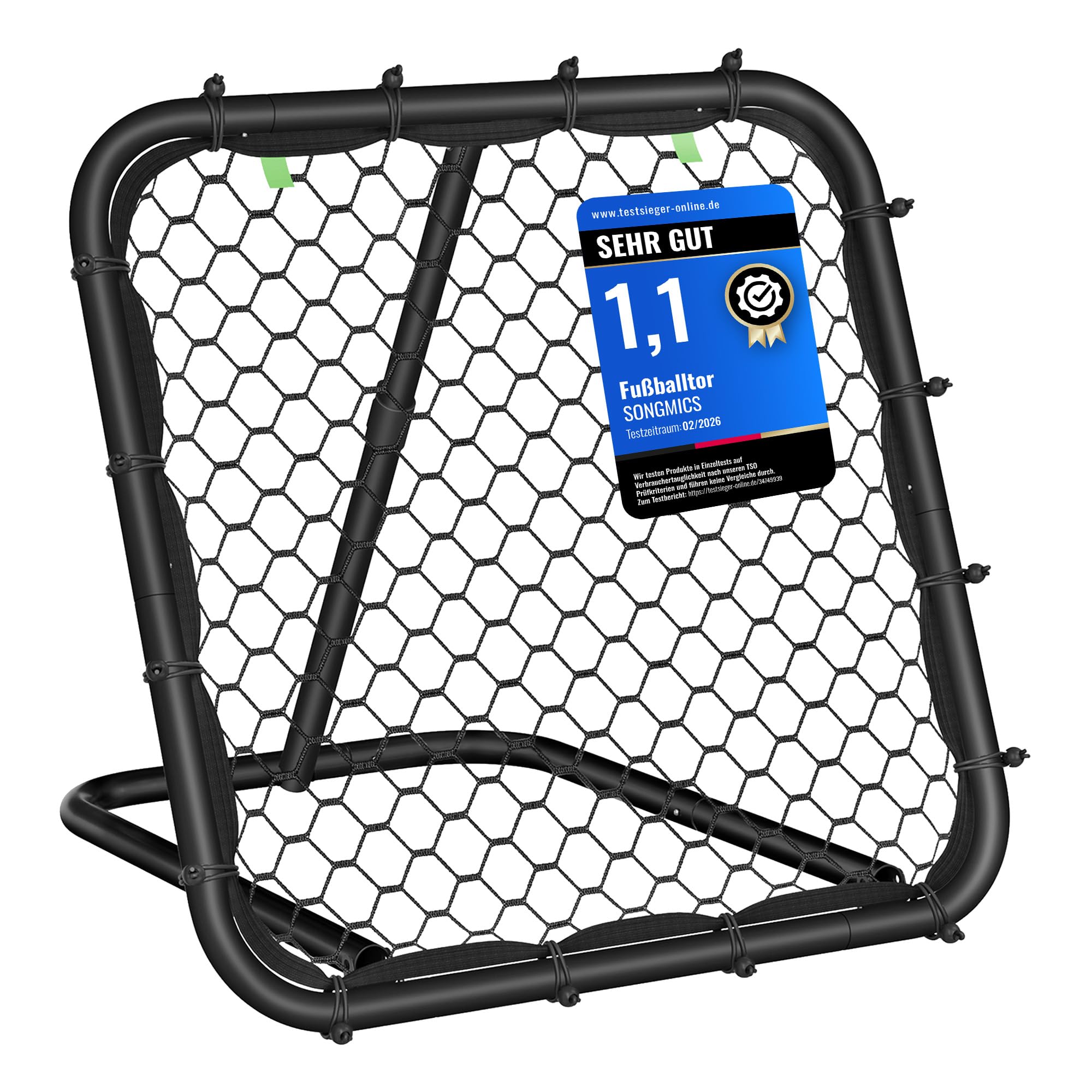 songmics-fu-ball-rebounder-tor-tragbar-winkelverstellbar image 1