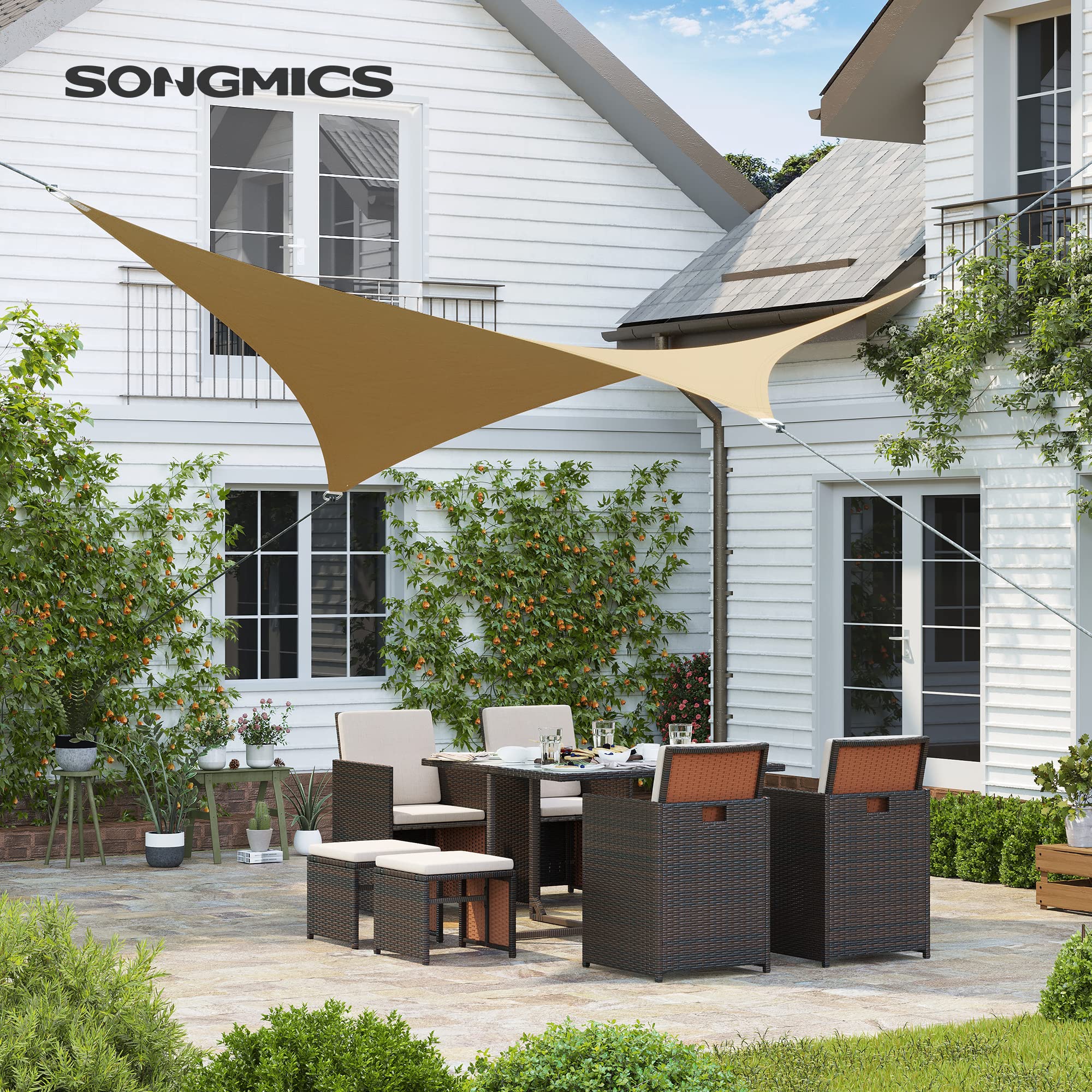 songmics-sonnensegel-3-7x3-7-m-hdpe-sandgelb-gss002y01 image 2