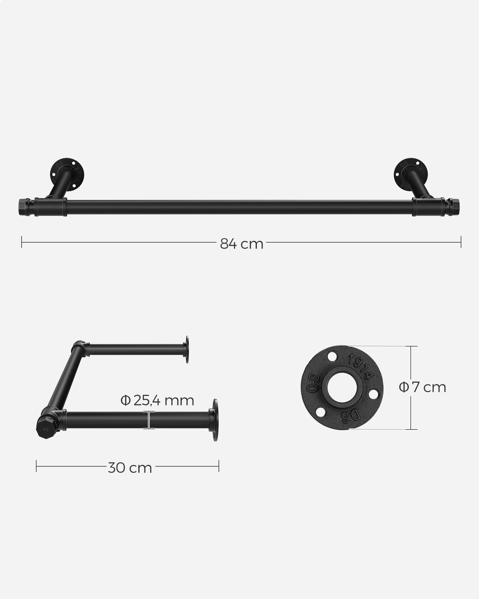 songmics-kleiderstange-wandmontage-hsr140b01-industrial-30x84x7-cm-bis-60-kg-sch image 6