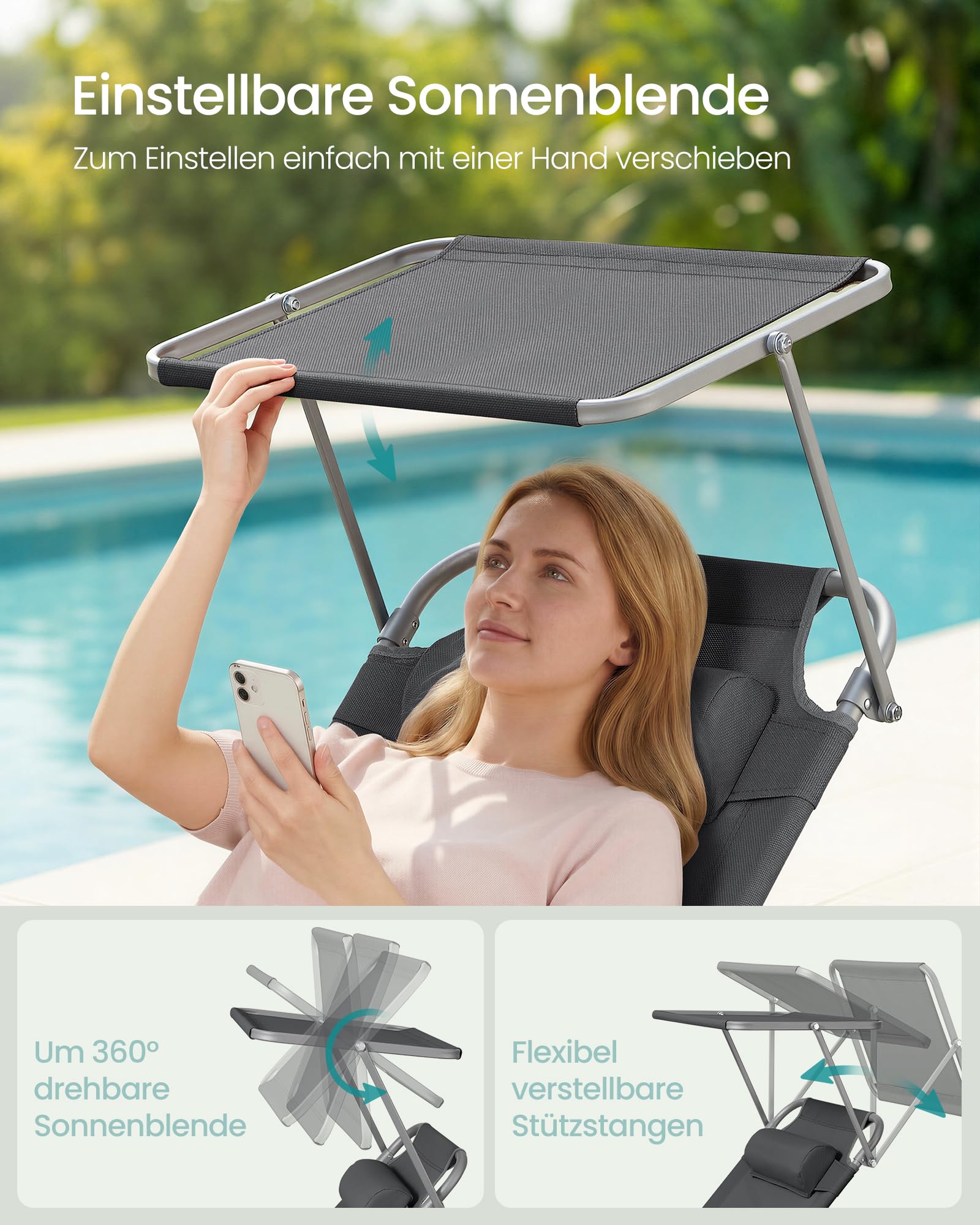 songmics-sonnenliege-gcb19uv1-klappbar-193-x-53-cm-bis-150-kg-dunkelgrau image 4