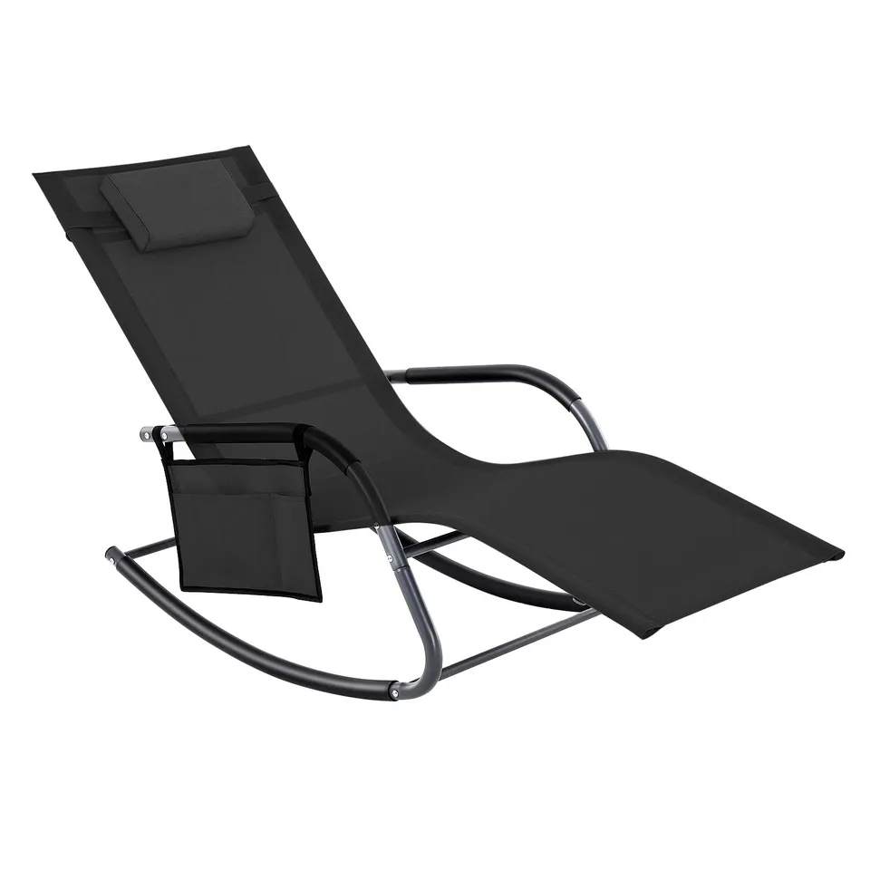 songmics-schaukelstuhl-gcb23bkv1-gartenstuhl-sonnenliege-schwarz-bis-150-kg image 1