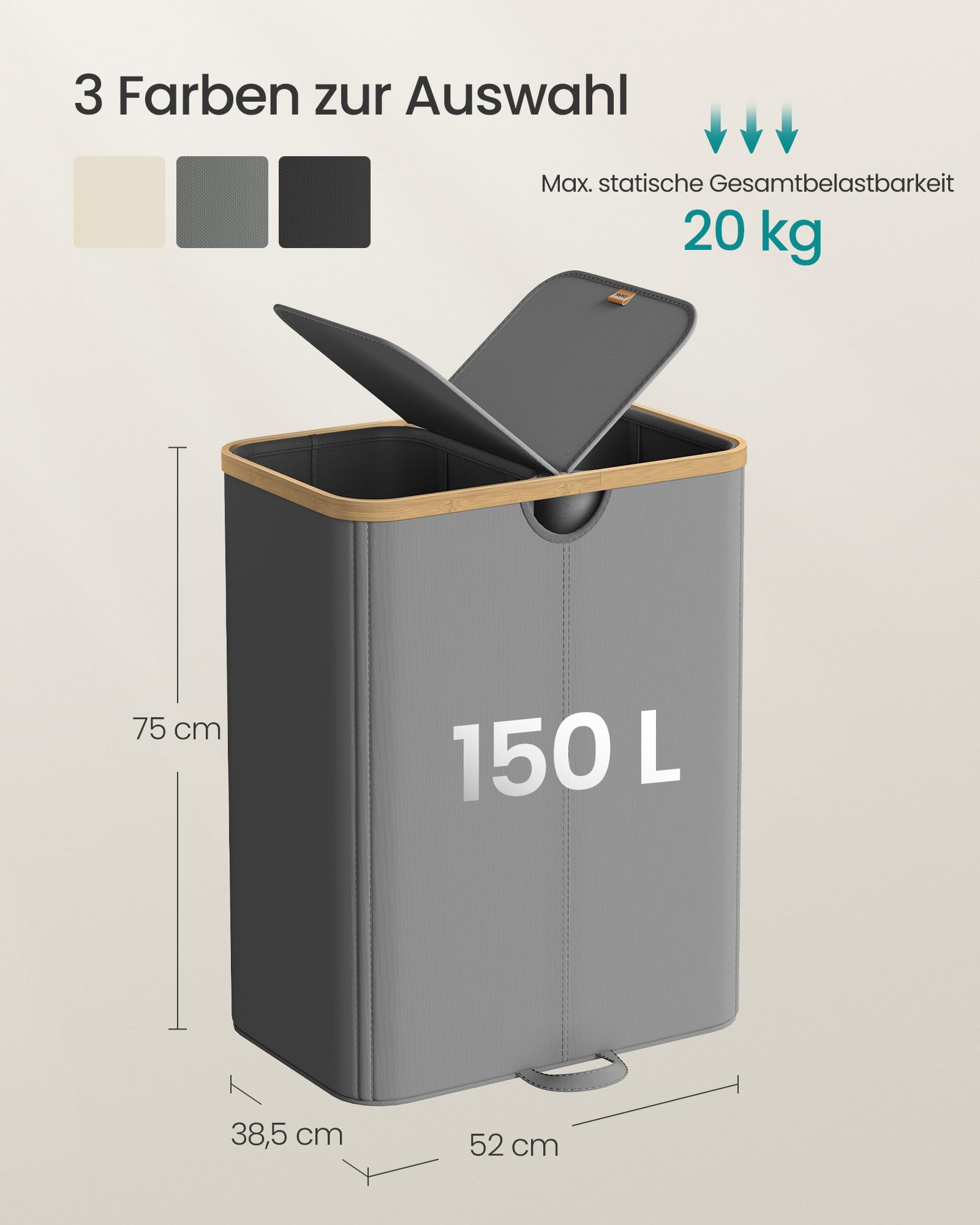 songmics-w-schekorb-2-f-cher-150-liter-mit-deckel-schiefergrau-naturbeige-lcb523 image 6