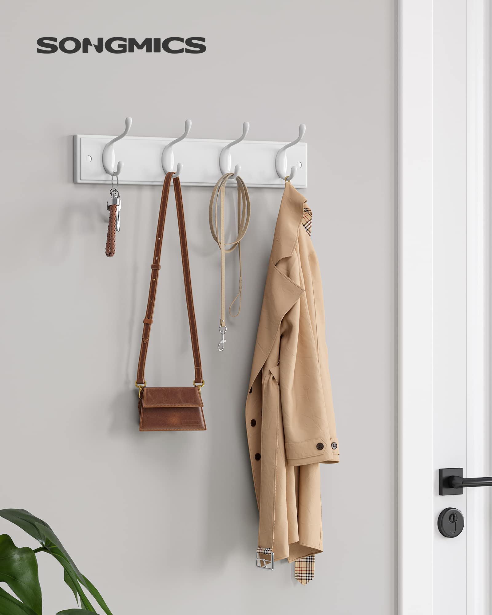 songmics-wandgarderobe-lhr23wt-4-doppelhaken-hellwarmwei image 2