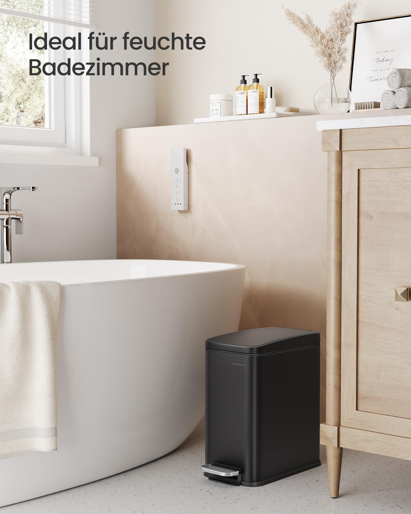 songmics-kosmetikeimer-10-liter-mit-deckel-edelstahl-tretm-lleimer image 3
