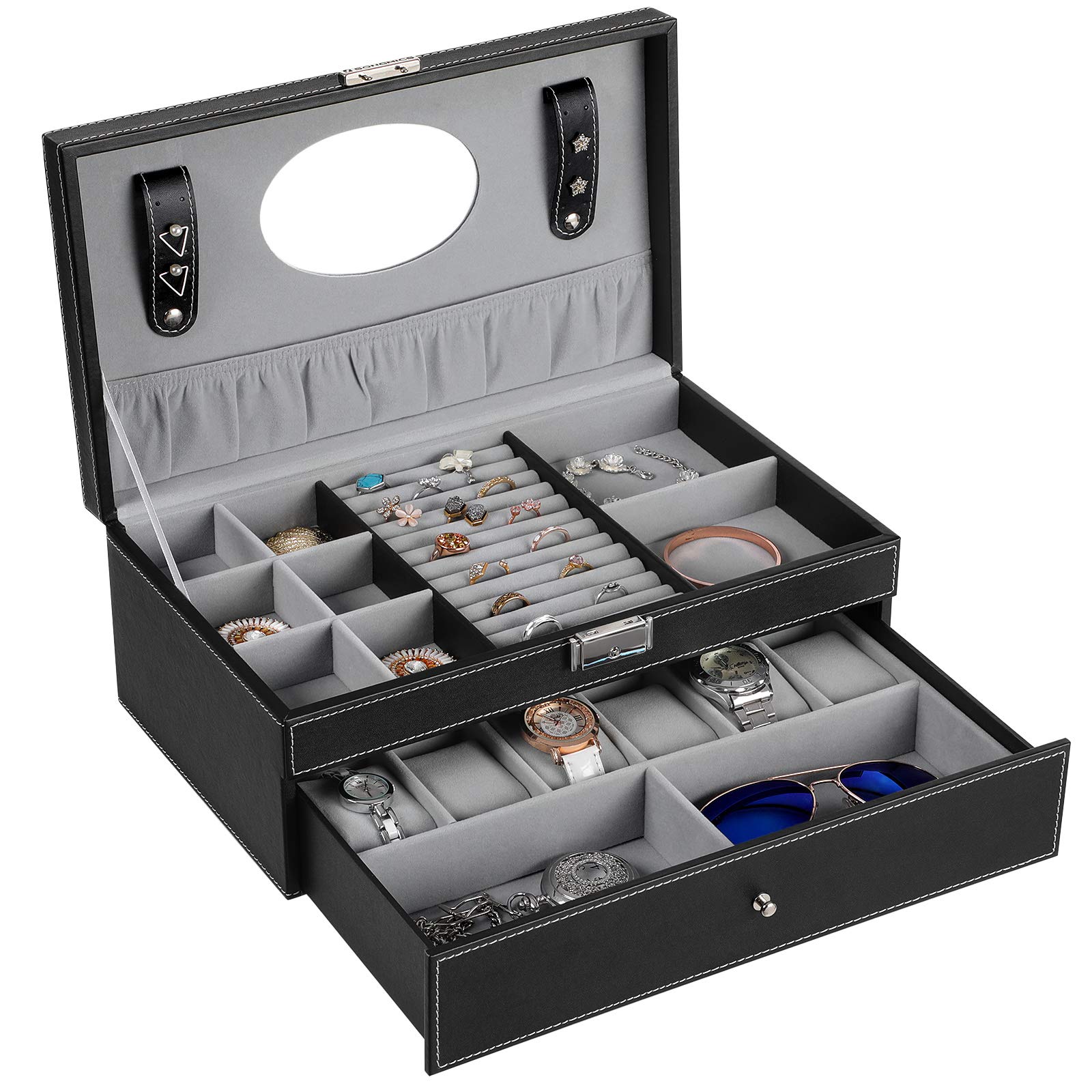songmics-uhrenbox-jwb11b-f-r-6-uhren-mit-schublade image 3