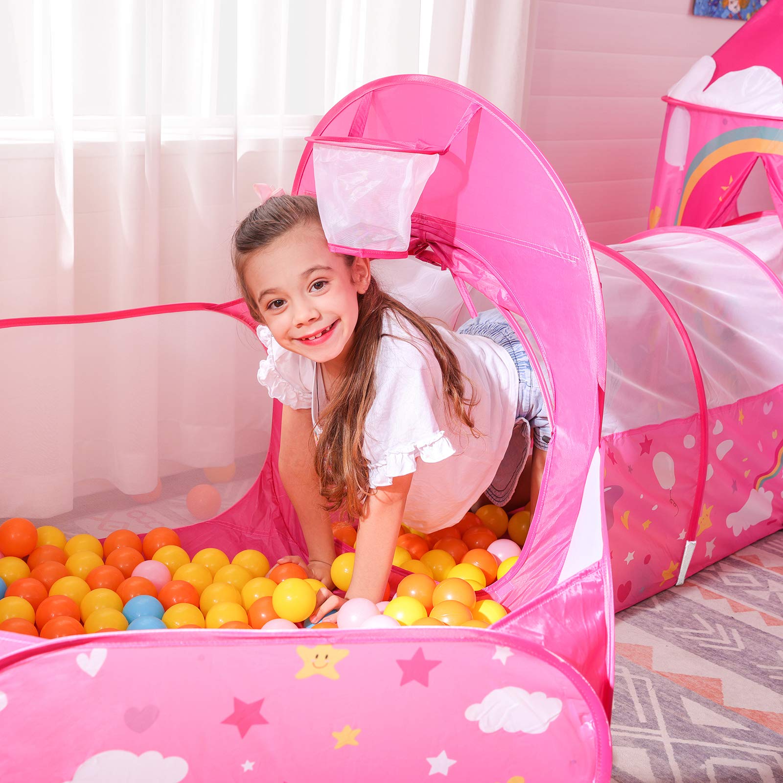 songmics-3-in-1-spielzelt-lpt701p01-pop-up-mit-tunnel-pink image 4