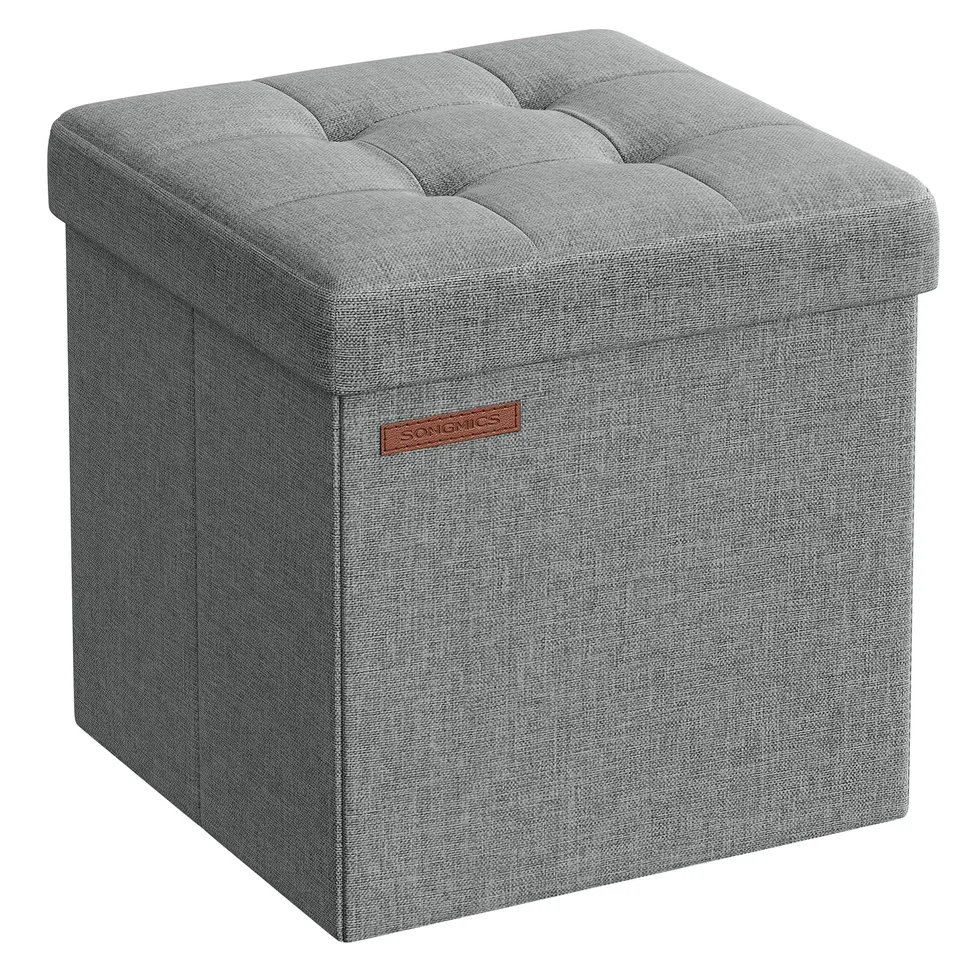 songmics-lsf028g02-aufbewahrungshocker-faltbar-30x30x30-cm-hellgrau image 1