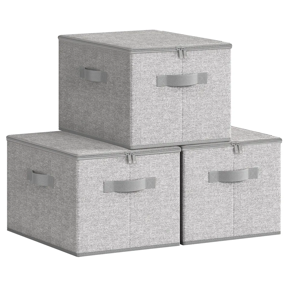 songmics-aufbewahrungsbox-rzb003w01-3er-set-40x30x25-cm-taubengrau image 1