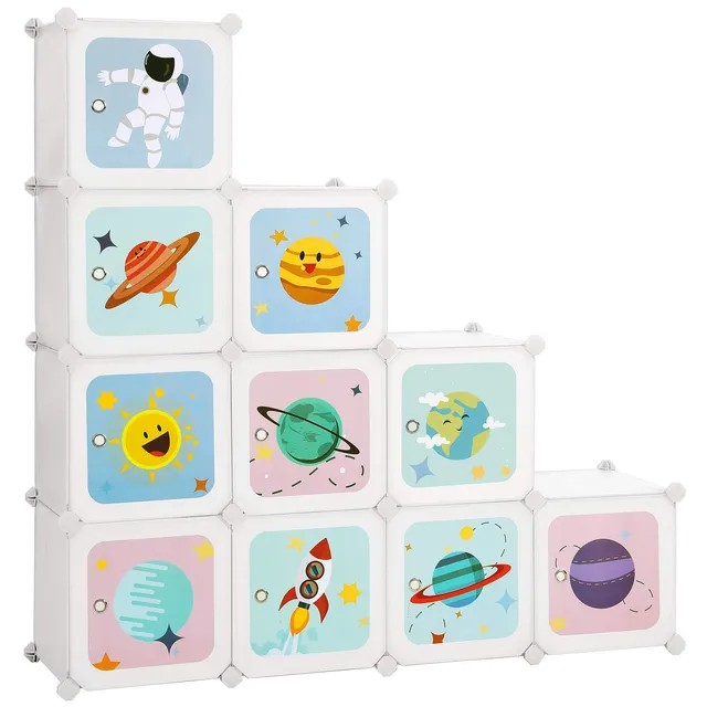 songmics-aufbewahrungsschrank-f-r-kinder-lpc903w01-10-w-rfel-modular-mit-t-ren-k image 1