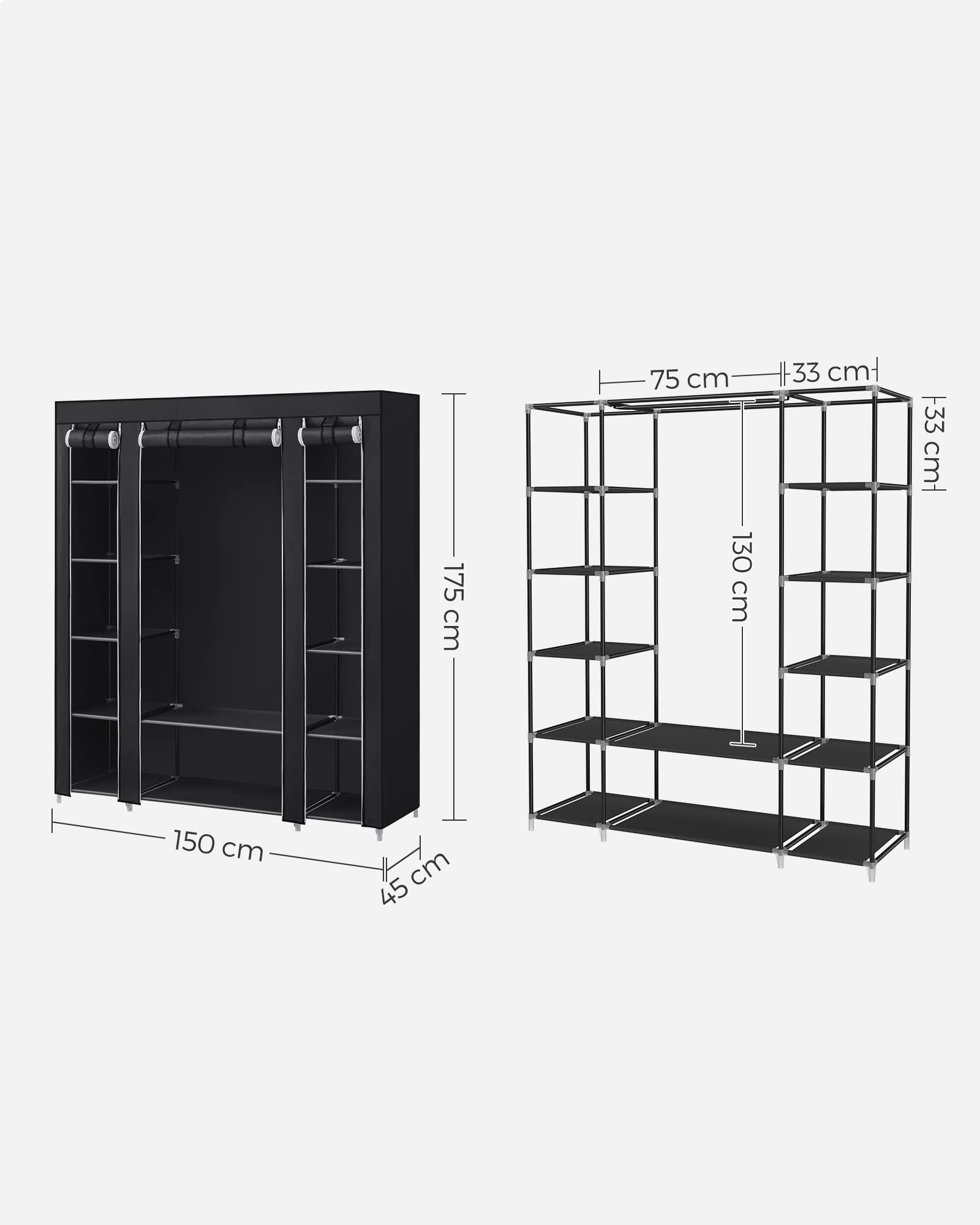 songmics-lsf03h-stoffschrank-kleiderschrank-150-x-45-x-175-cm-schwarz image 5
