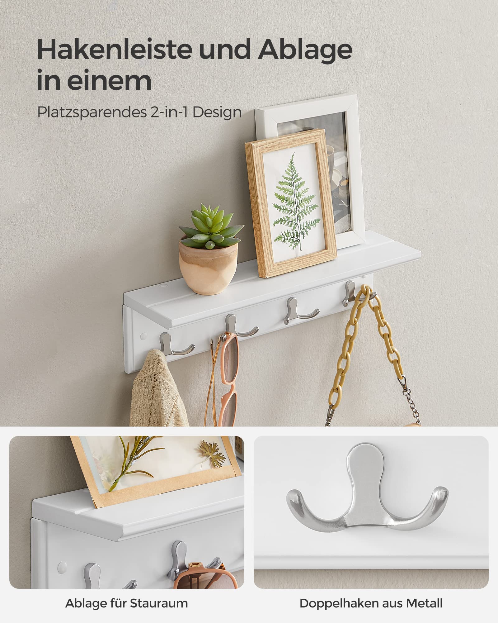 songmics-wandgarderobe-lhr42wt-garderobenleiste-wei-4-doppelhaken image 4
