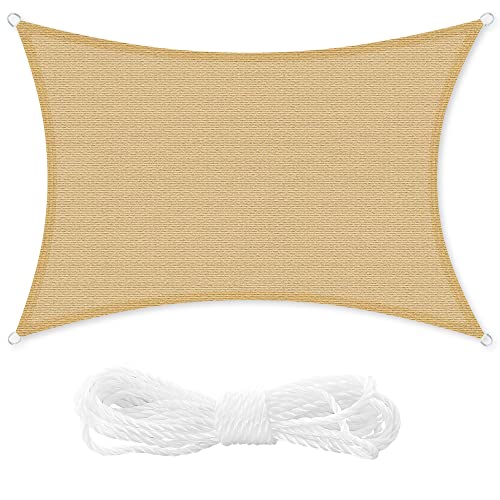 songmics-sonnensegel-4-9-x-3-7-m-rechteckig-konkav-sandgelb image 7