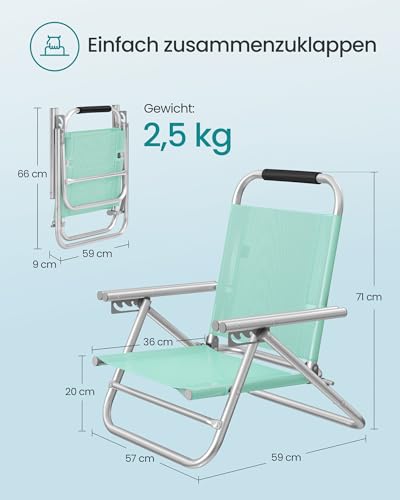 songmics-strandstuhl-klappstuhl-mit-4-stufig-verstellbarer-r-ckenlehne-und-armle-4 image 8