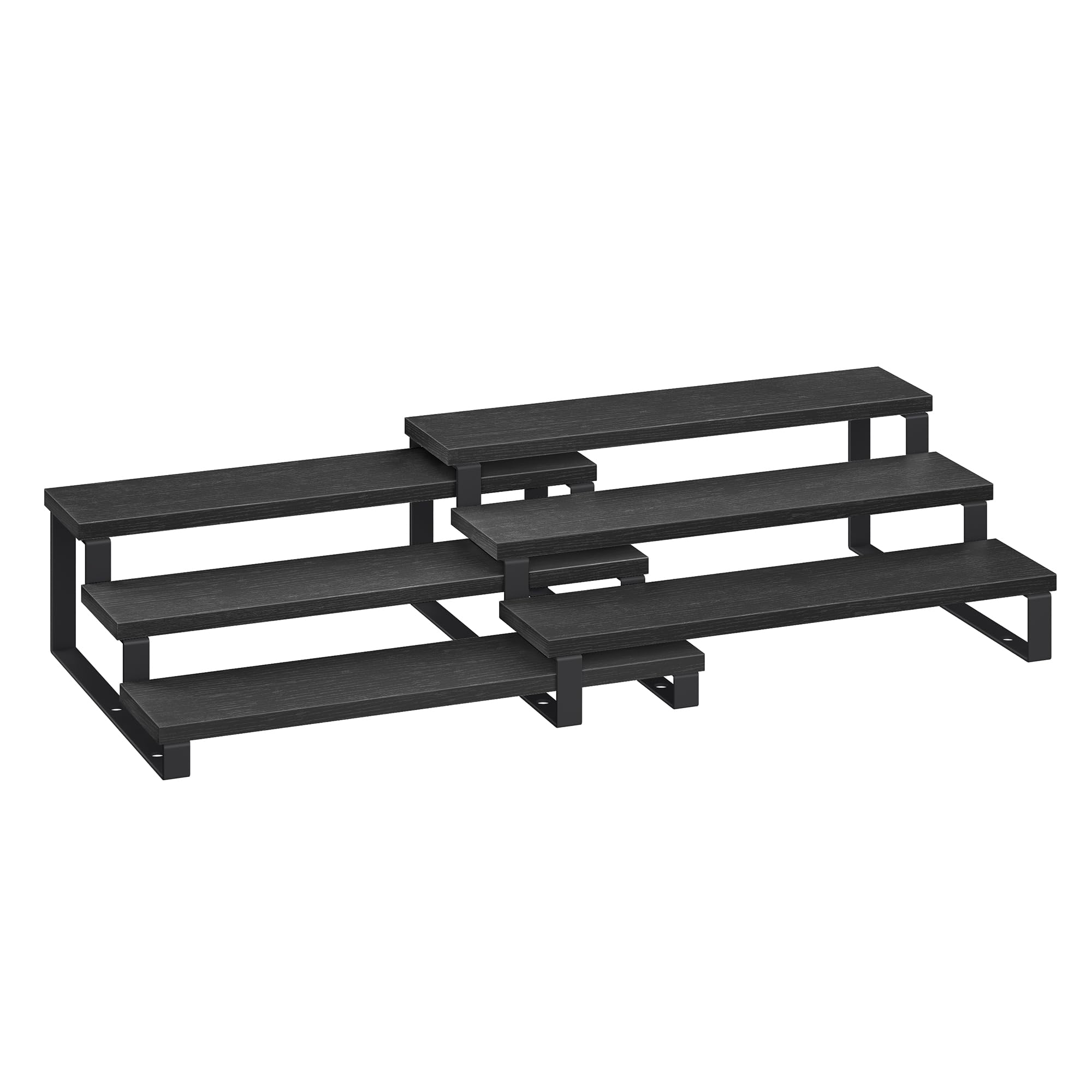 songmics-kcs116b01-gew-rzregal-2er-set-3-stufig-schwarz image 1