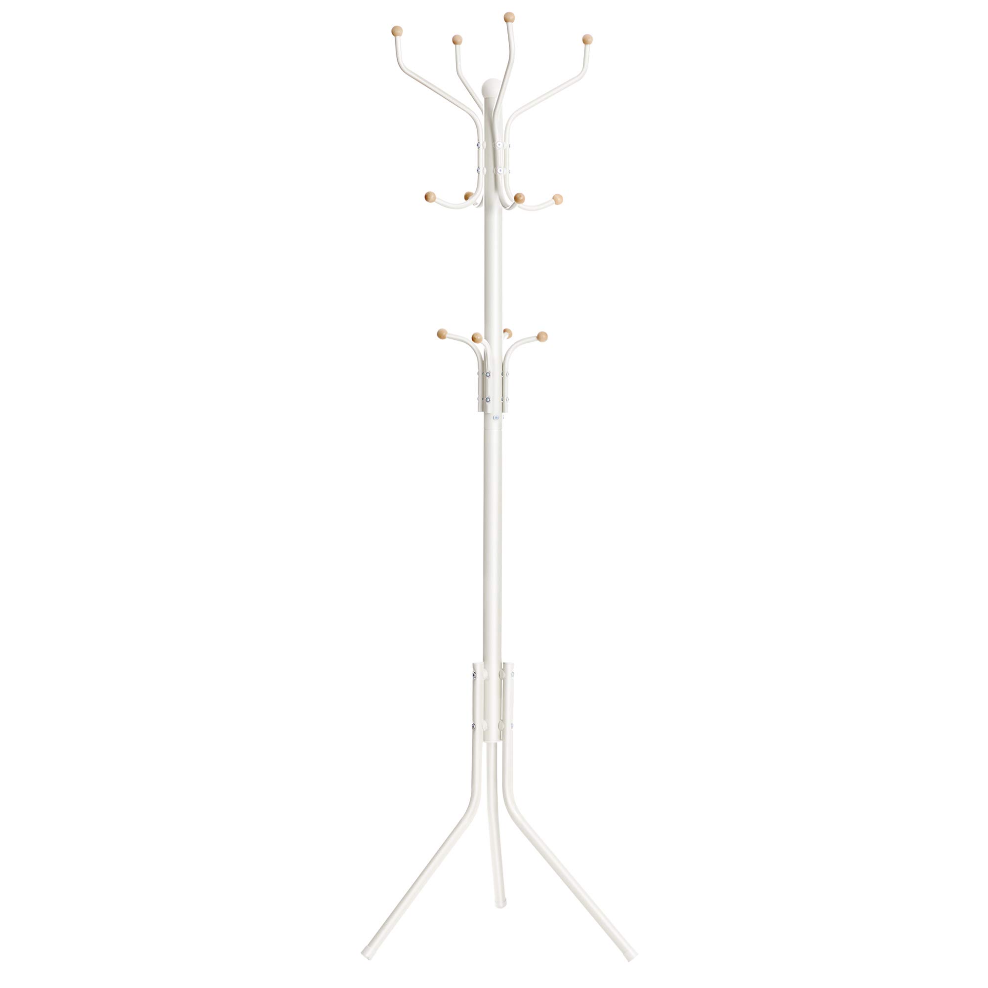 songmics-garderobenst-nder-rcr19w-metall-182-cm-wei-12-haken image 1