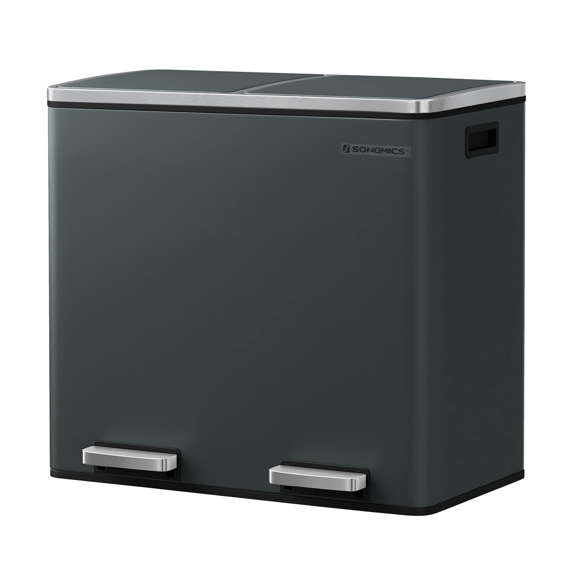 songmics-m-lleimer-ltb48-m-lltrennsystem-2x-24-l-mit-softclose-rauchgrau image 1