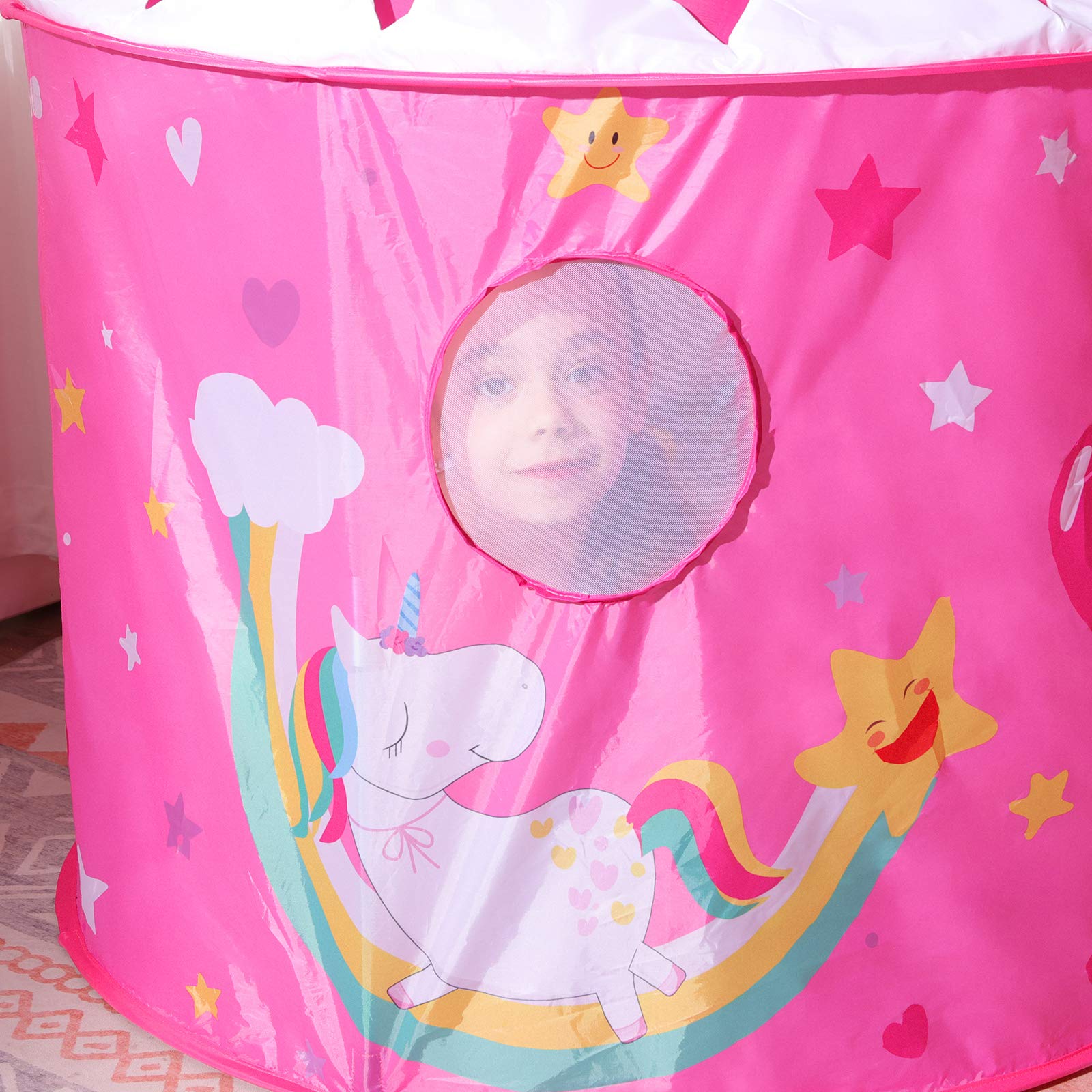 songmics-3-in-1-spielzelt-lpt701p01-pop-up-mit-tunnel-pink image 7
