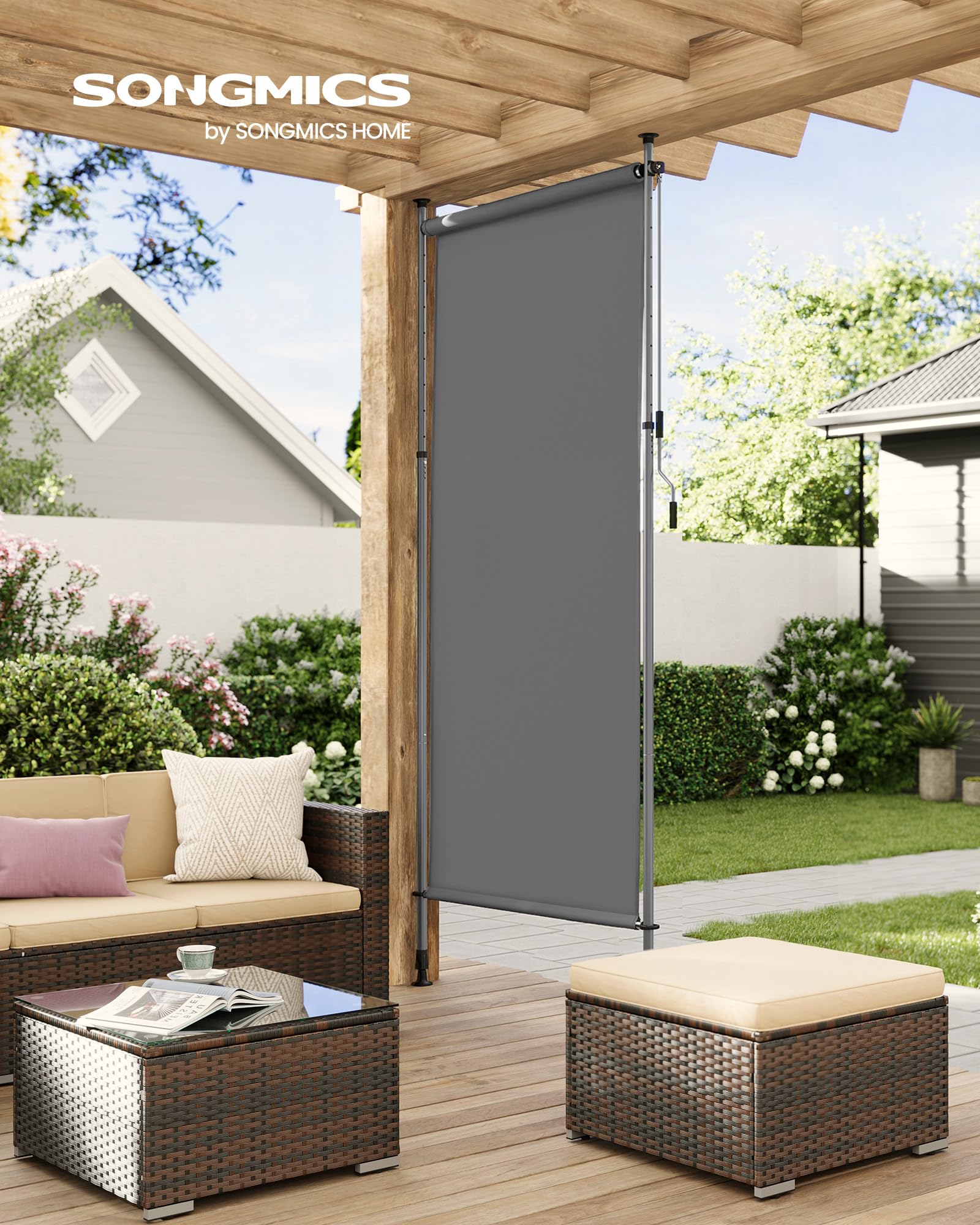 songmics-senkrechtmarkise-120-x-220-300-cm-sichtschutz-balkon image 2