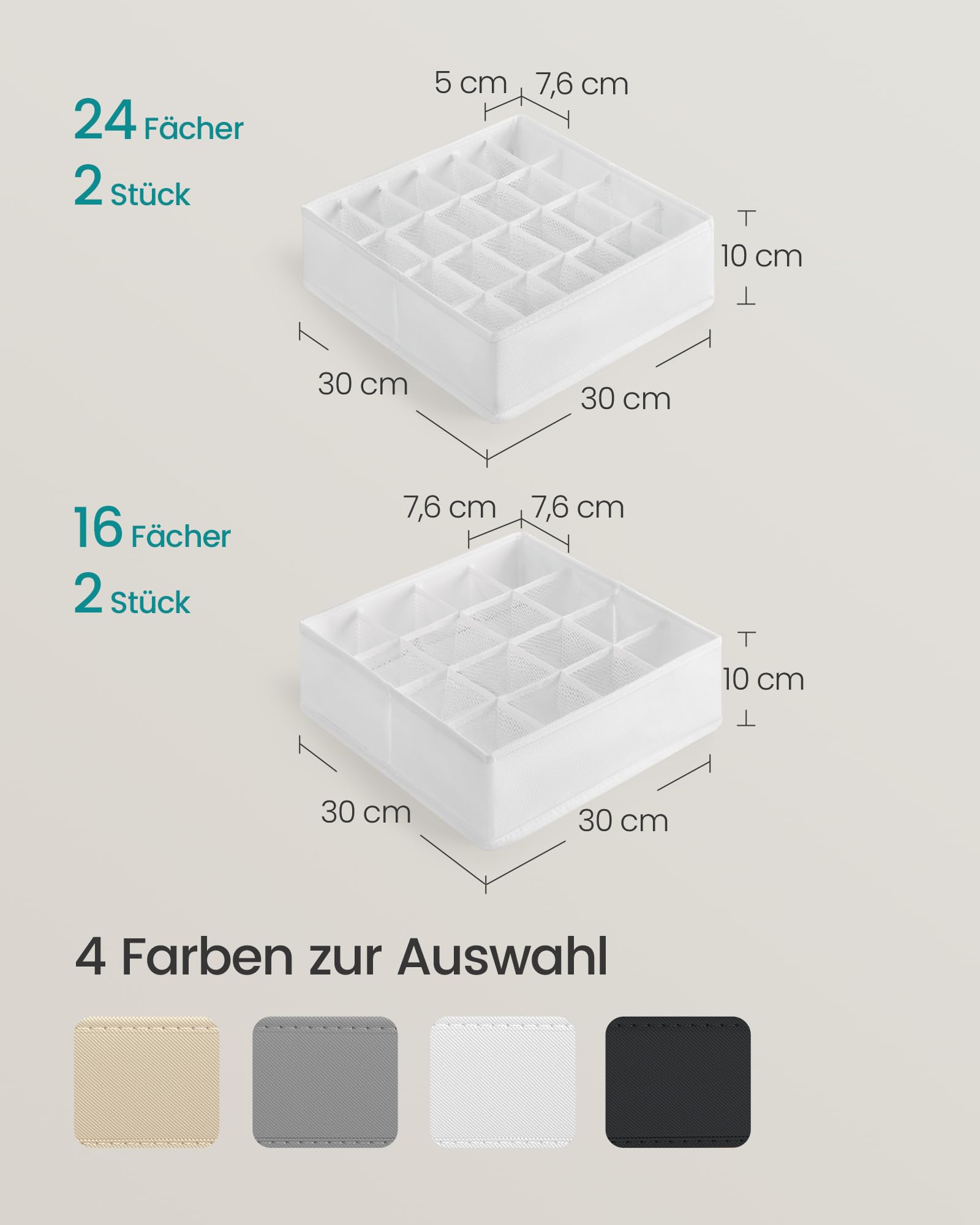 songmics-unterw-sche-organizer-rus011w01-4er-set-80-f-cher-cremewei image 5