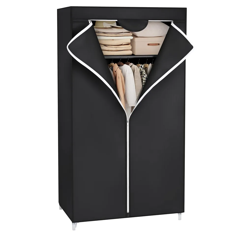 songmics-kleiderschrank-ryg83h-stoffschrank-faltbar-75-x-45-x-160-cm-schwarz image 1