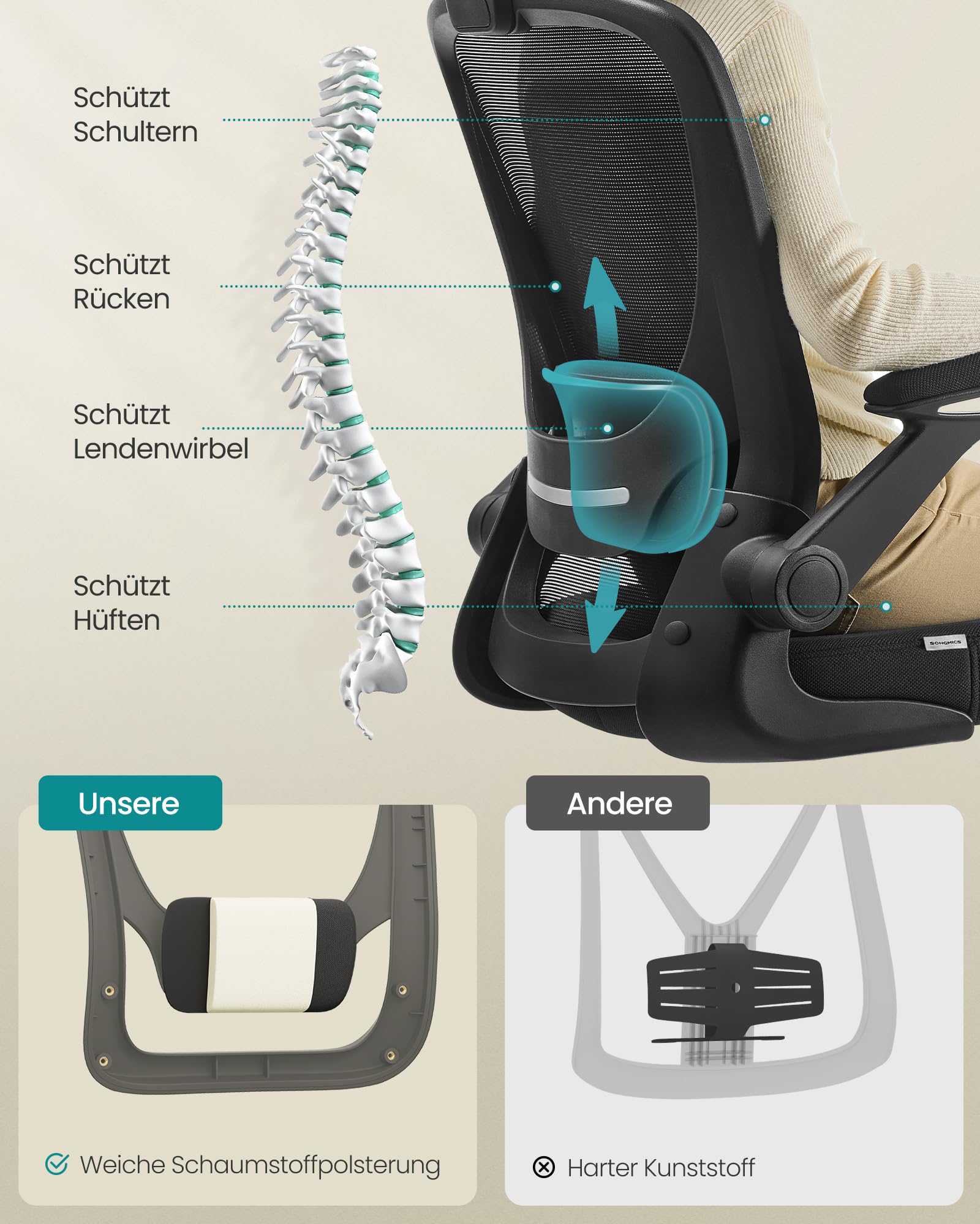 songmics-b-rostuhl-ergonomisch-mesh-mit-lendenst-tze-obn37bk-schwarz image 4